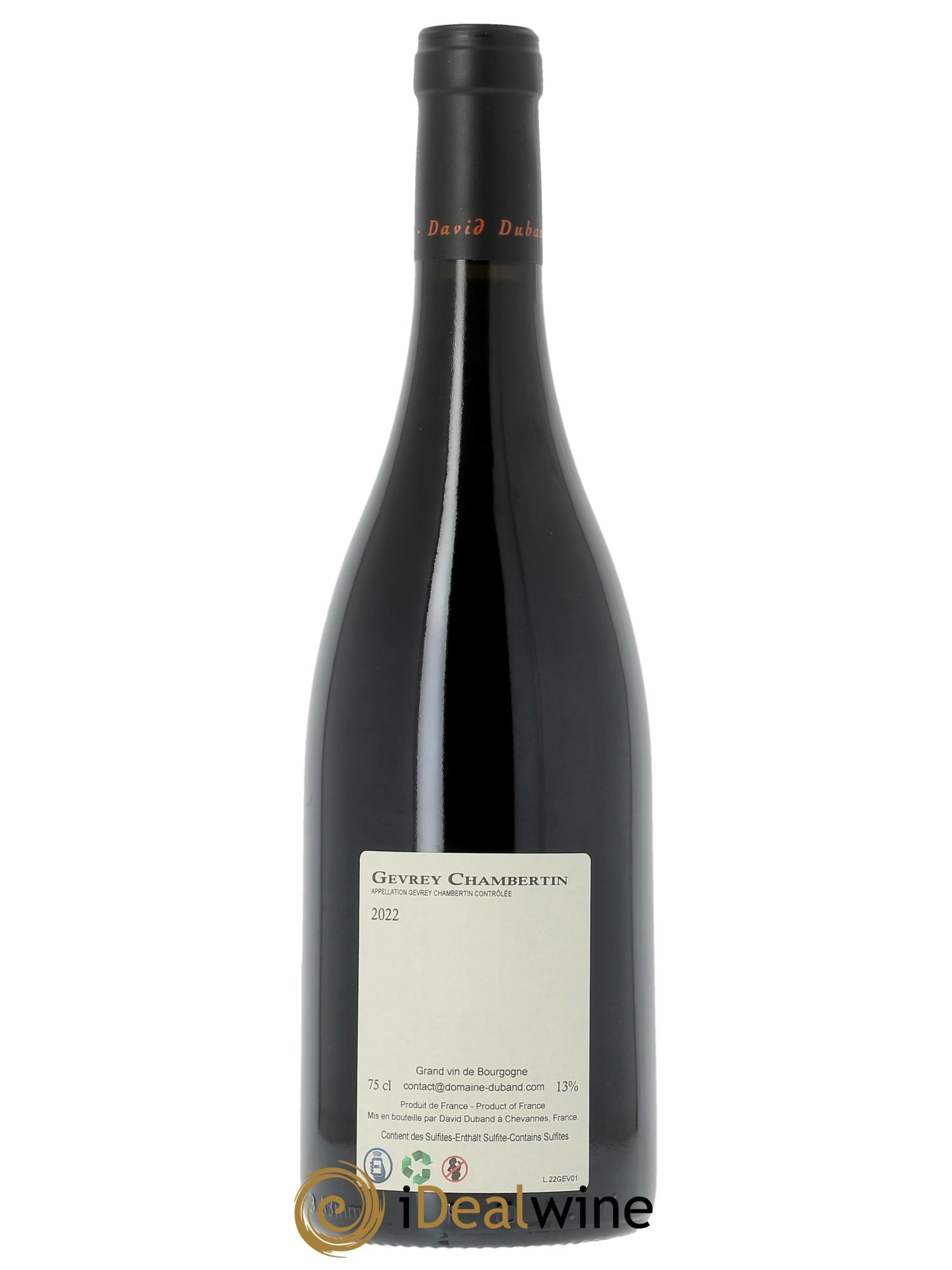 Gevrey-Chambertin David Duband (Domaine) 2022 - Posten von 1 Flasche - 1