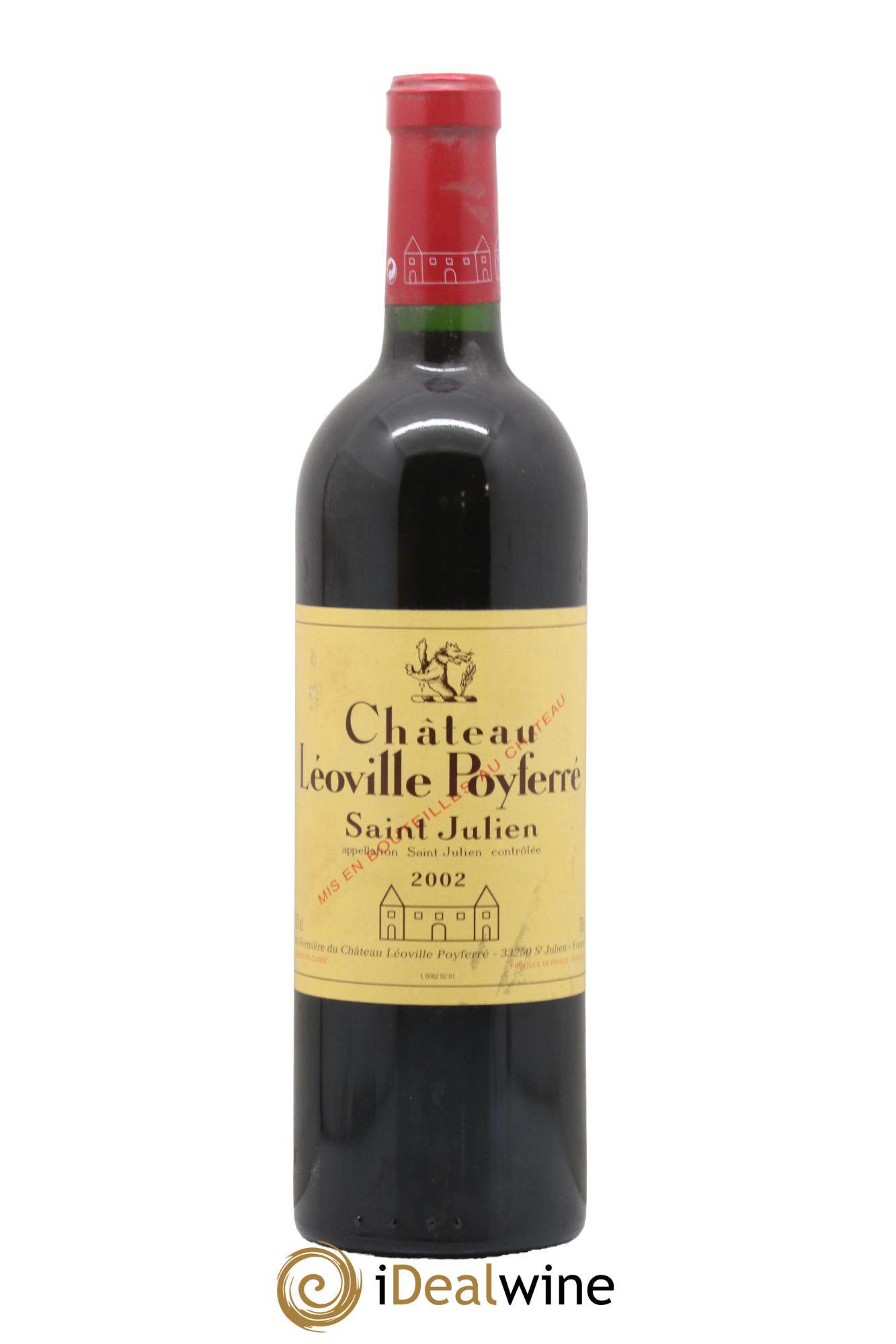 Château Léoville Poyferré 2ème Grand Cru Classé 2002 - Posten von 1 Flasche - 0
