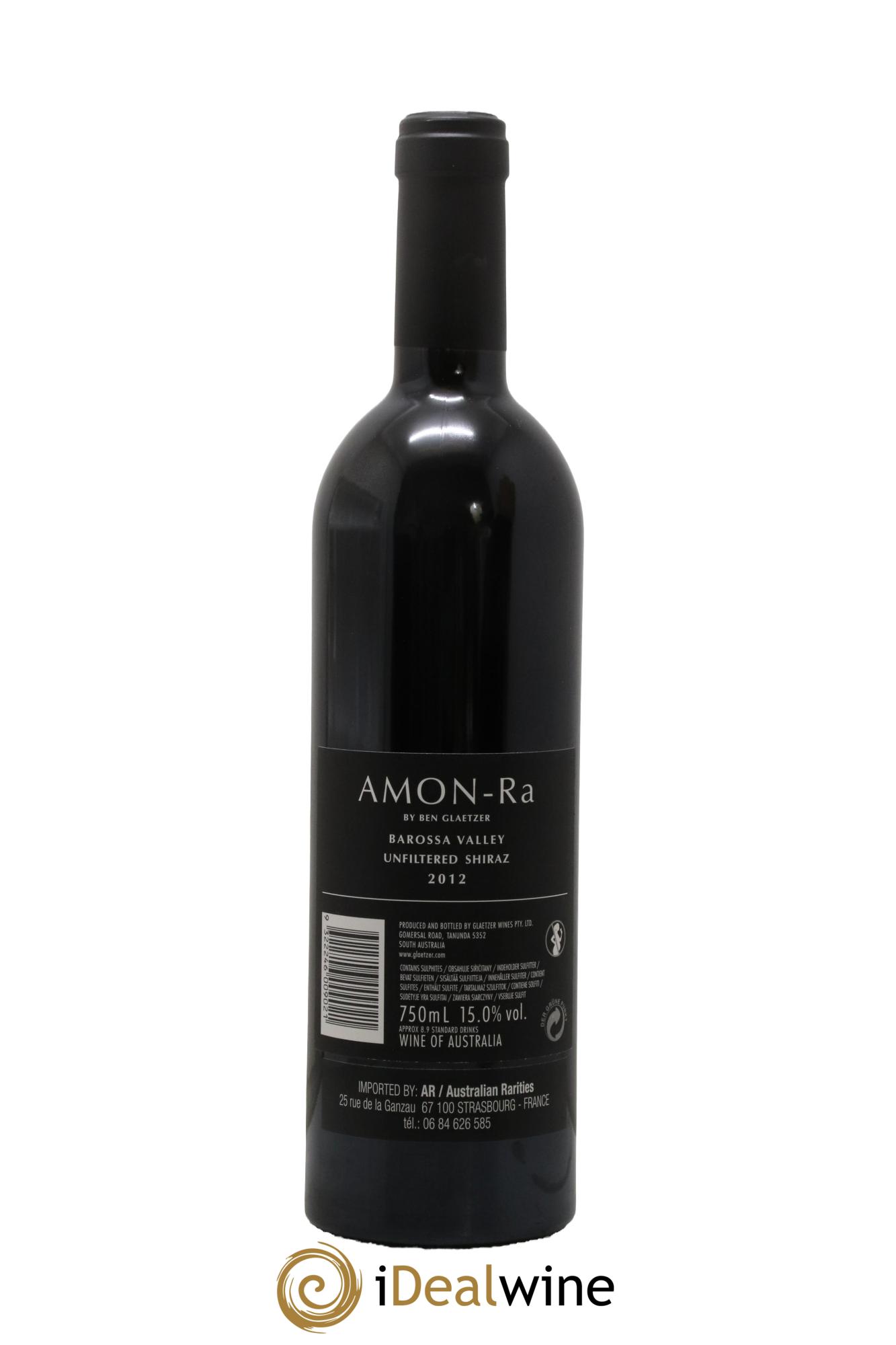 Barossa Valley Amon-Ra Ben Glaetzer 2012 - Lot of 1 bottle - 1