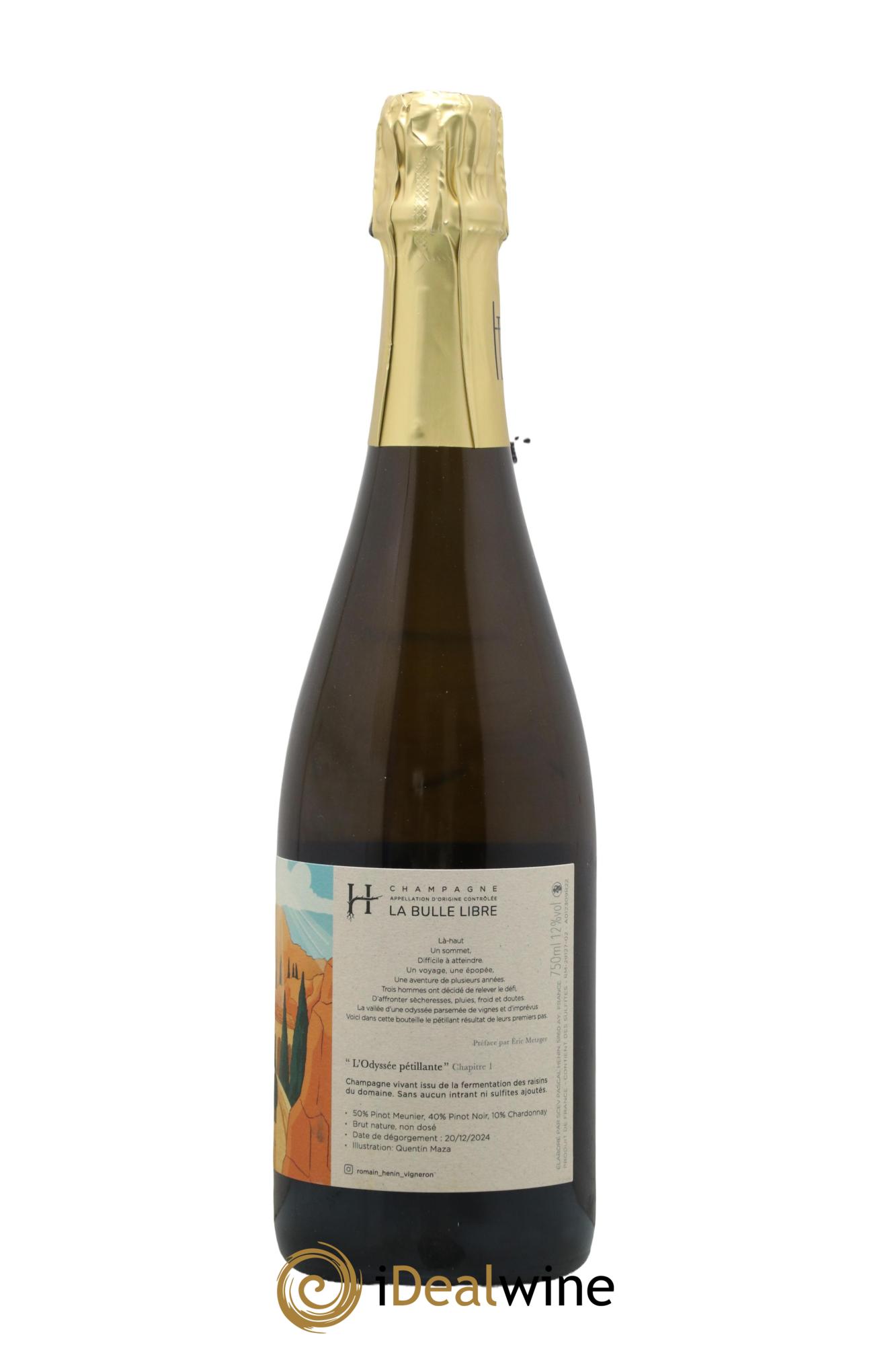 L'Odyssée Pétillante Chapitre 1 Romain Henin - Lotto di 1 bottiglia - 1