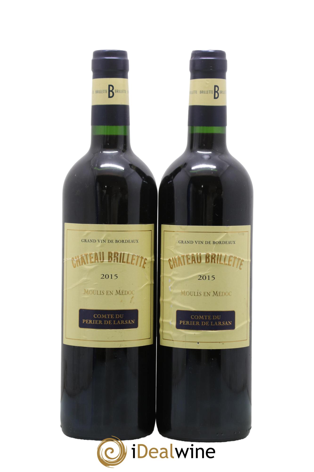 Château Brillette Cru Bourgeois  2015 - Posten von 2 Flaschen - 0