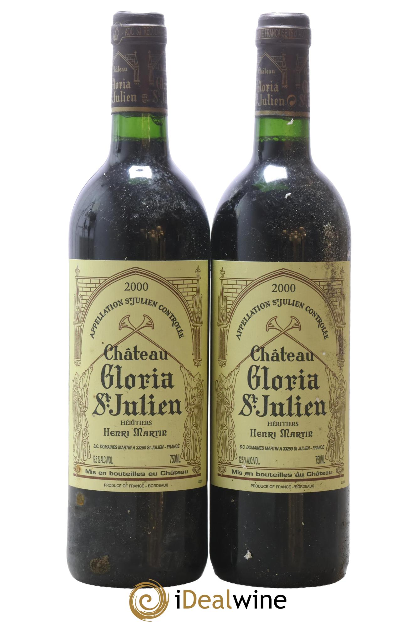 Château Gloria 2000 - Lot de 2 bouteilles - 0