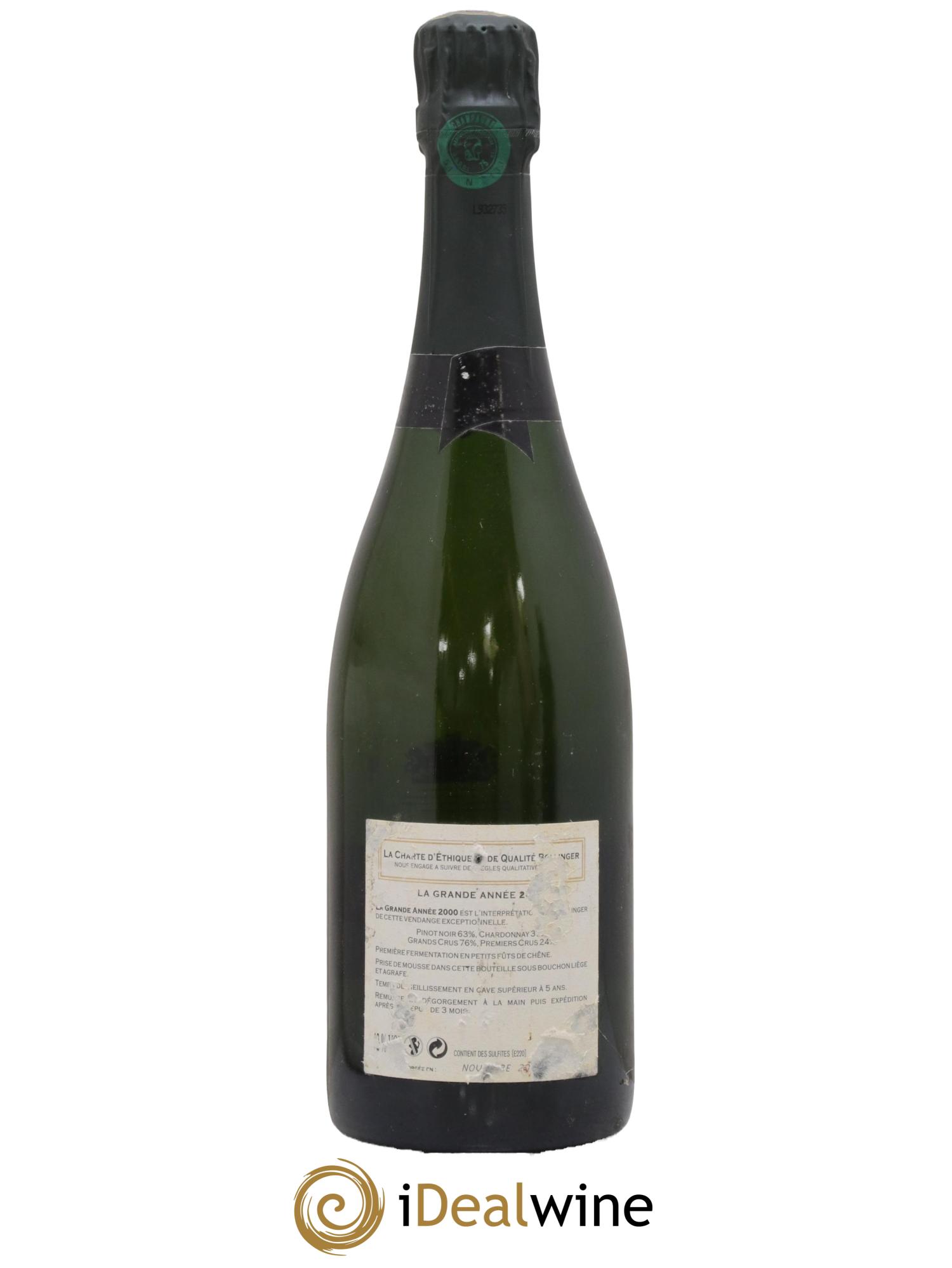 Grande Année Brut Bollinger 2000 - Lot of 1 bottle - 1