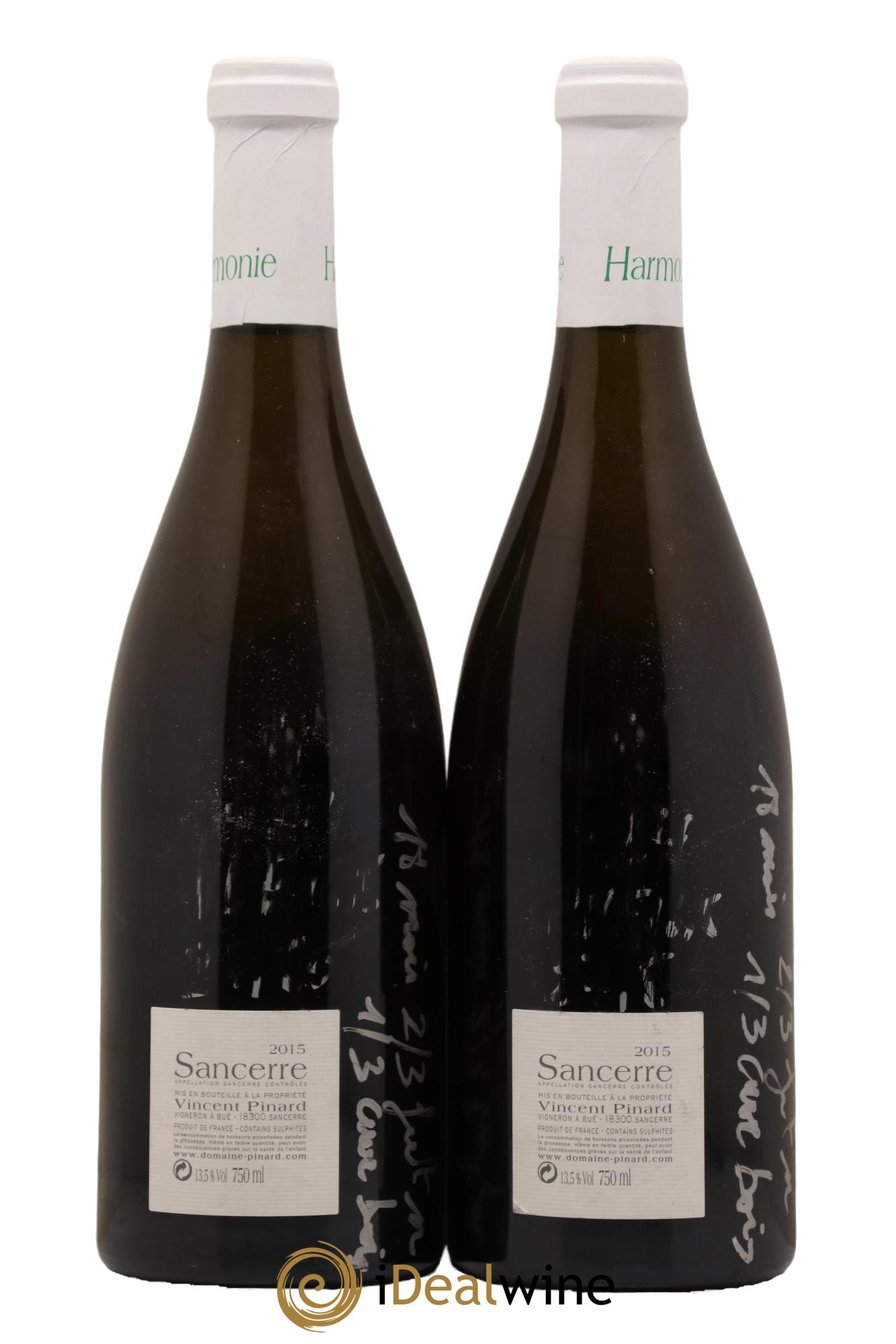 Sancerre Harmonie Vincent Pinard 2015 - Lot de 2 bouteilles - 1