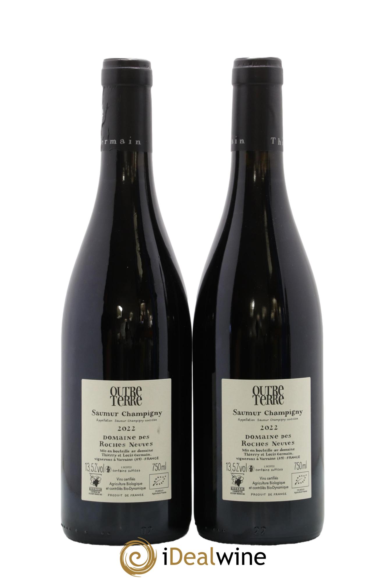 Saumur-Champigny Outre Terre Domaine des Roches Neuves - Thierry Germain 2022 - Lot de 2 bouteilles - 1