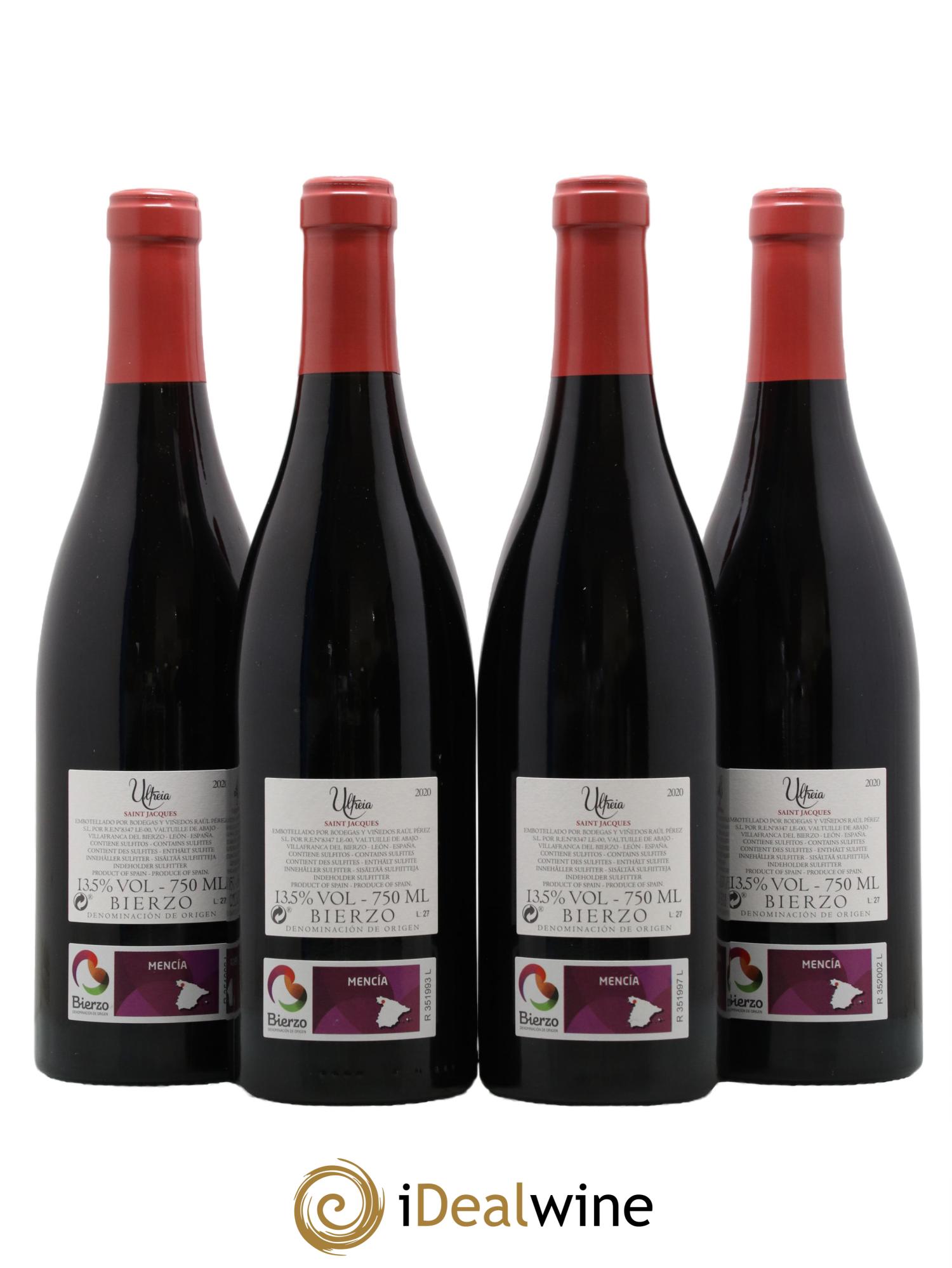 Bierzo DO Ultreia Saint Jacques Raul Perez 2020 - Posten von 4 Flaschen - 1