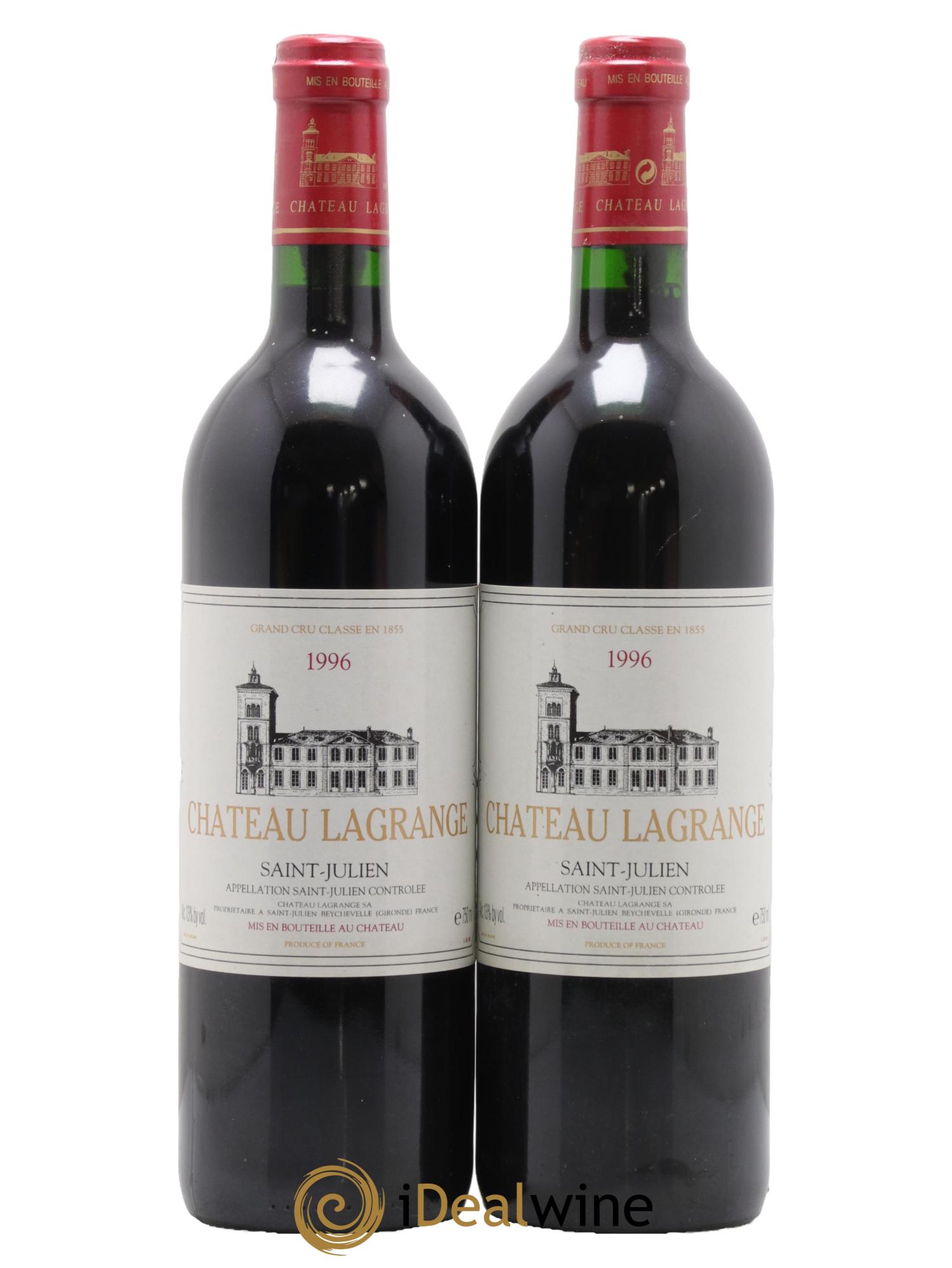 Château Lagrange 3ème Grand Cru Classé 1996 - Lot de 2 bouteilles - 0