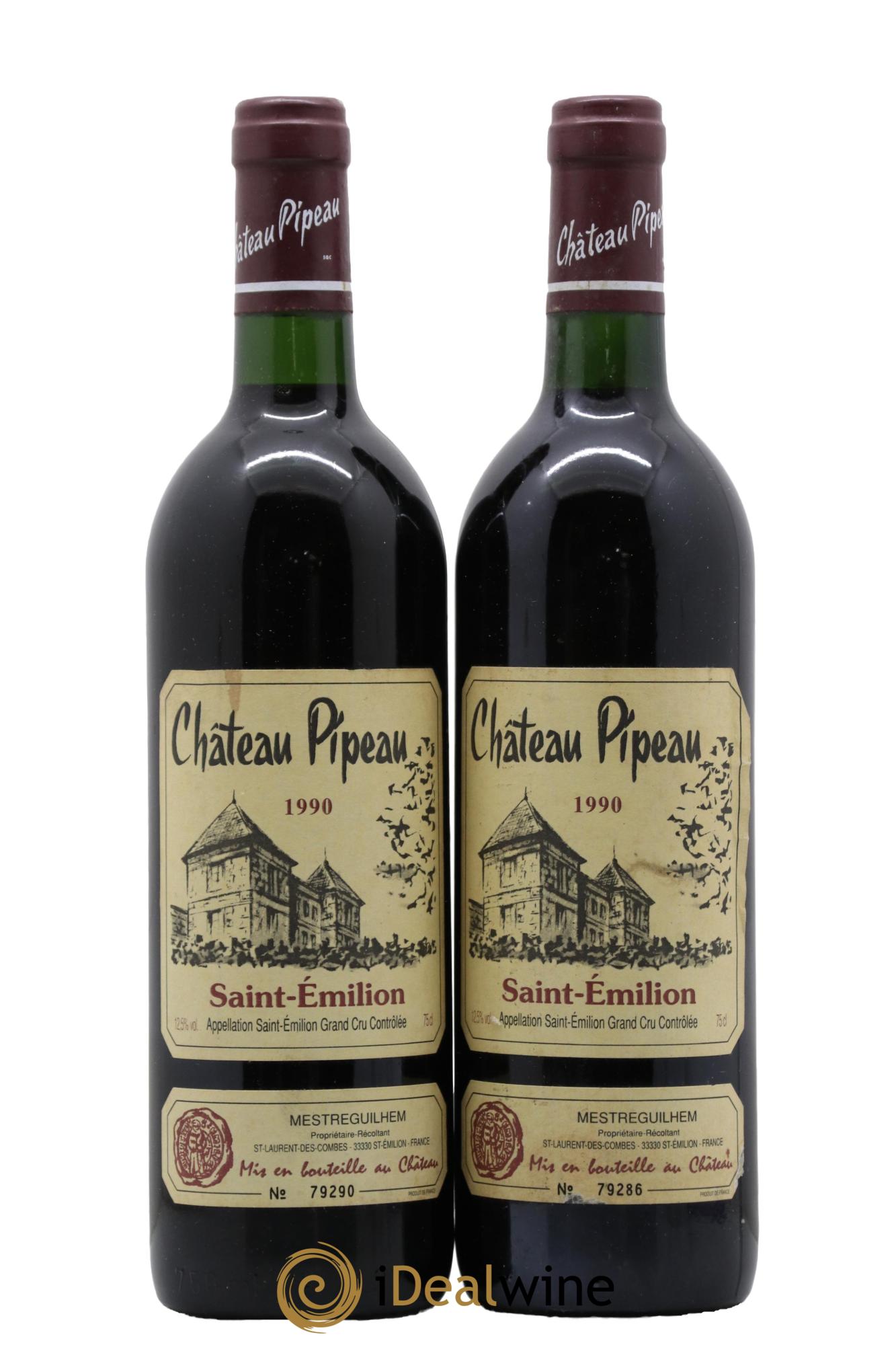 Château Pipeau 1990 - Posten von 2 Flaschen - 0