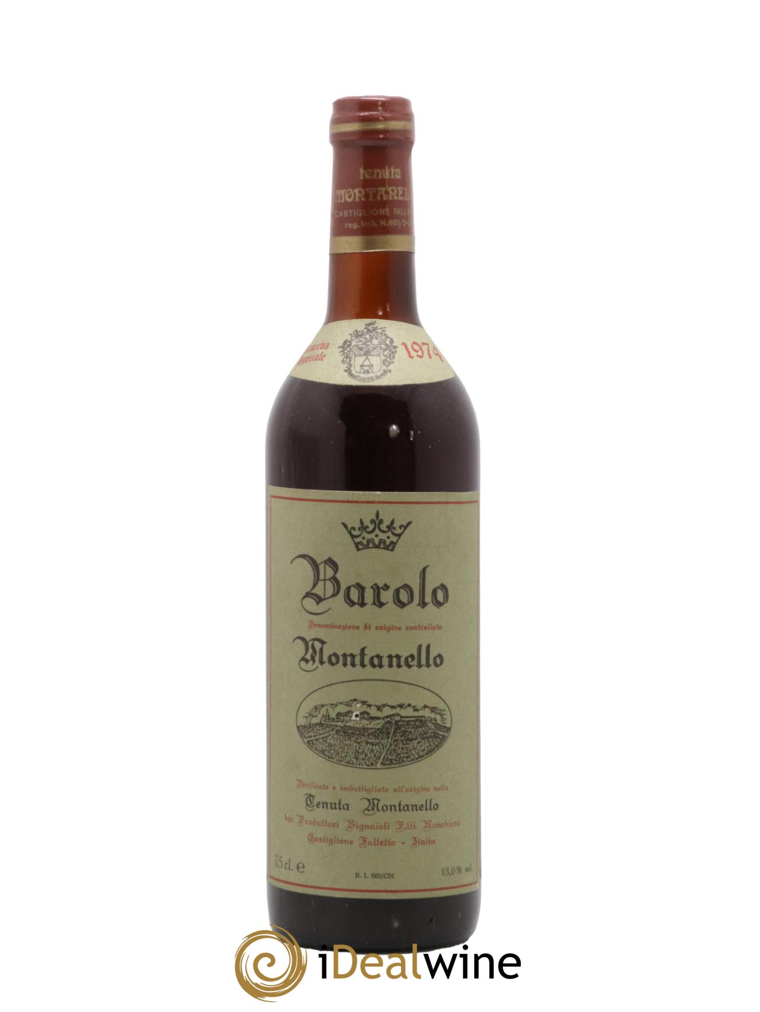 Barolo Riserva speciale Tenuta Montanello 1974 - Posten von 1 Flasche - 0