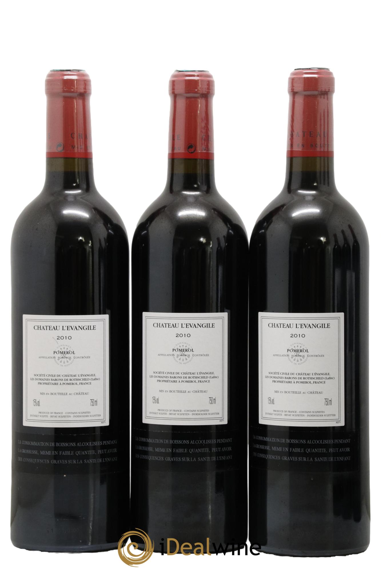 Château l' Évangile 2010 - Lotto di 6 bottiglie - 2