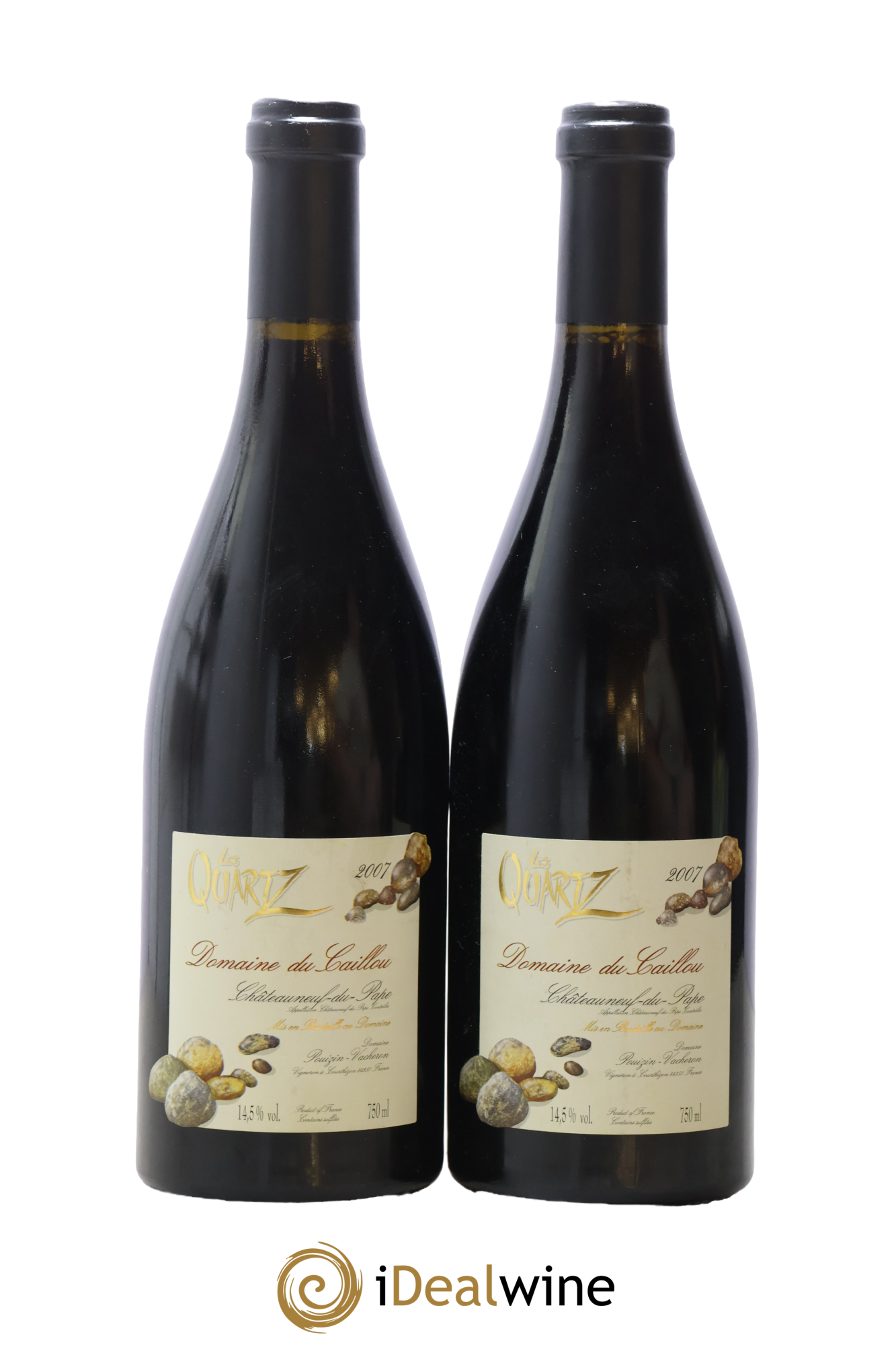 Châteauneuf-du-Pape Les Quartz Clos du Caillou 2007 - Lot de 2 bouteilles - 0
