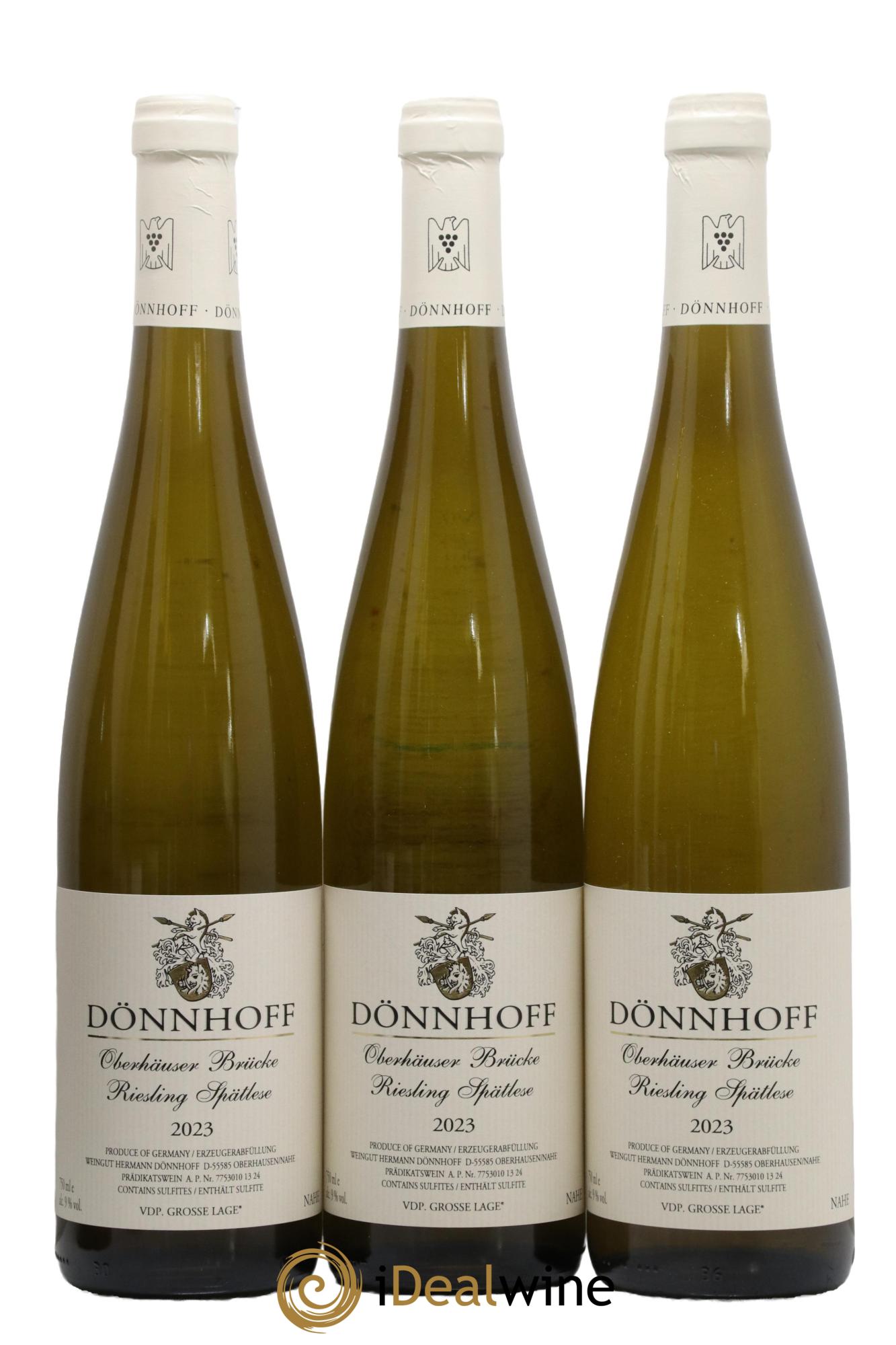 Allemagne Nahe Riesling Spatlese Oberhauser Brucke Donnhoff 2023 - Lot of 3 bottles - 0