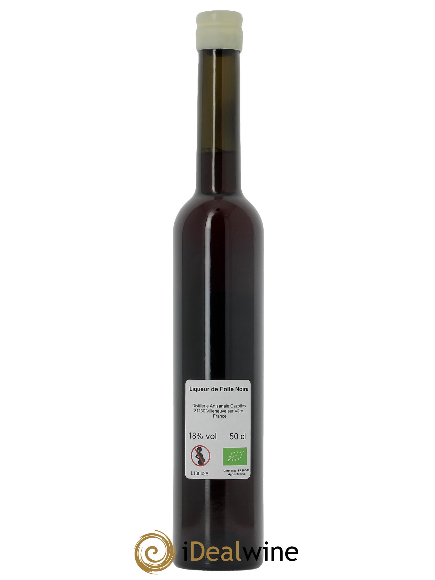 Liqueur Folle noire Distillerie Cazottes - Posten von 1 Flasche - 1