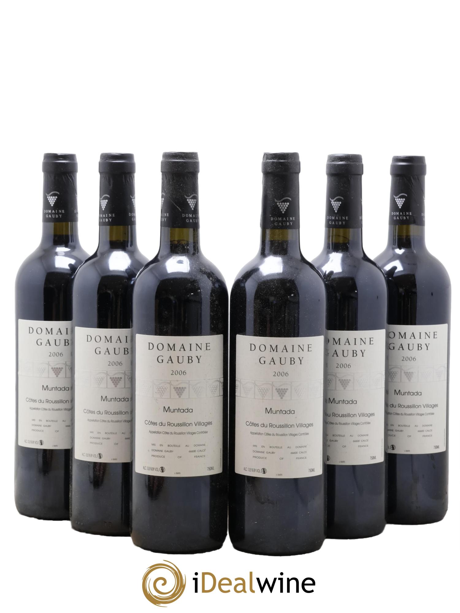 Côtes Catalanes (anciennement Côtes du Roussillon Villages) La Muntada Gauby (Domaine) 2006 - Lot de 6 bouteilles - 0