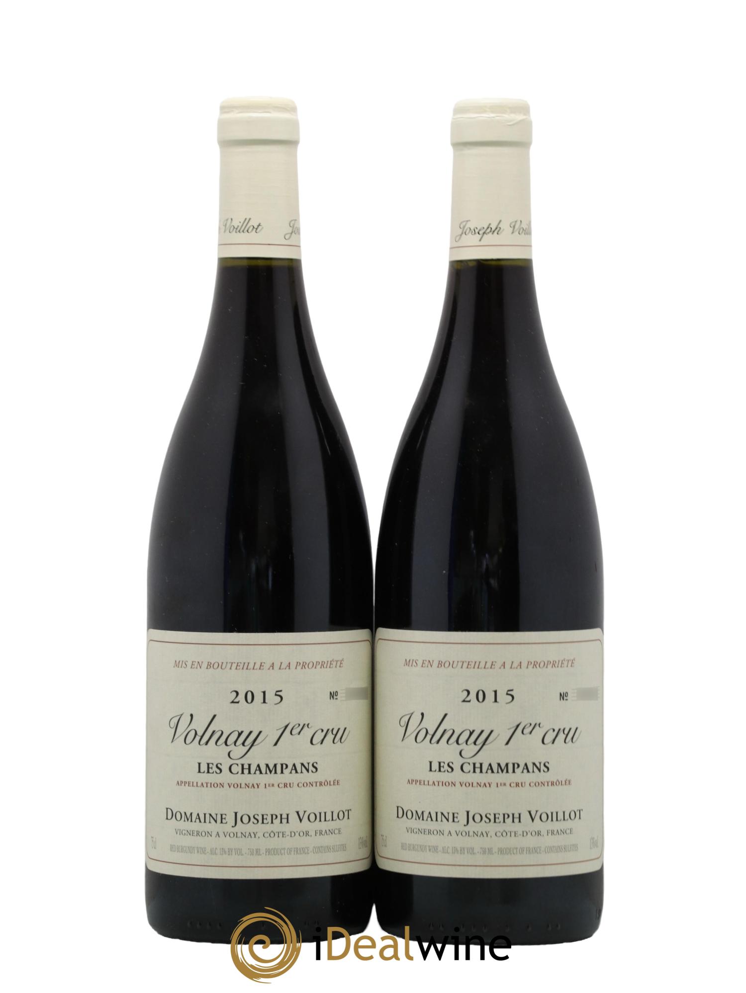 Volnay 1er Cru les Champans Joseph Voillot (Domaine) 2015 - Lot de 2 bouteilles - 0