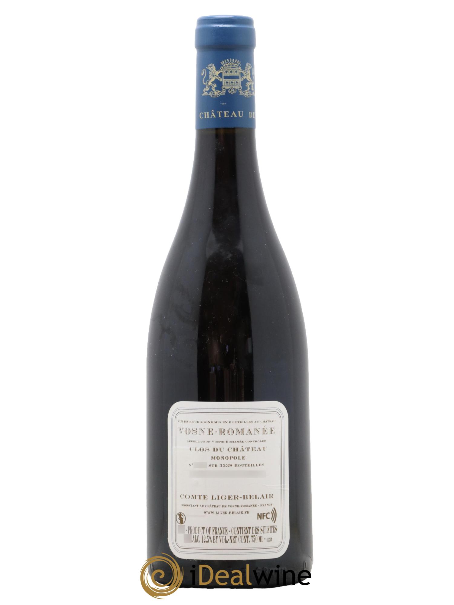 Vosne-Romanée Clos du Château Comte Liger-Belair (Domaine du) 2018 - Lot de 1 bouteille - 1