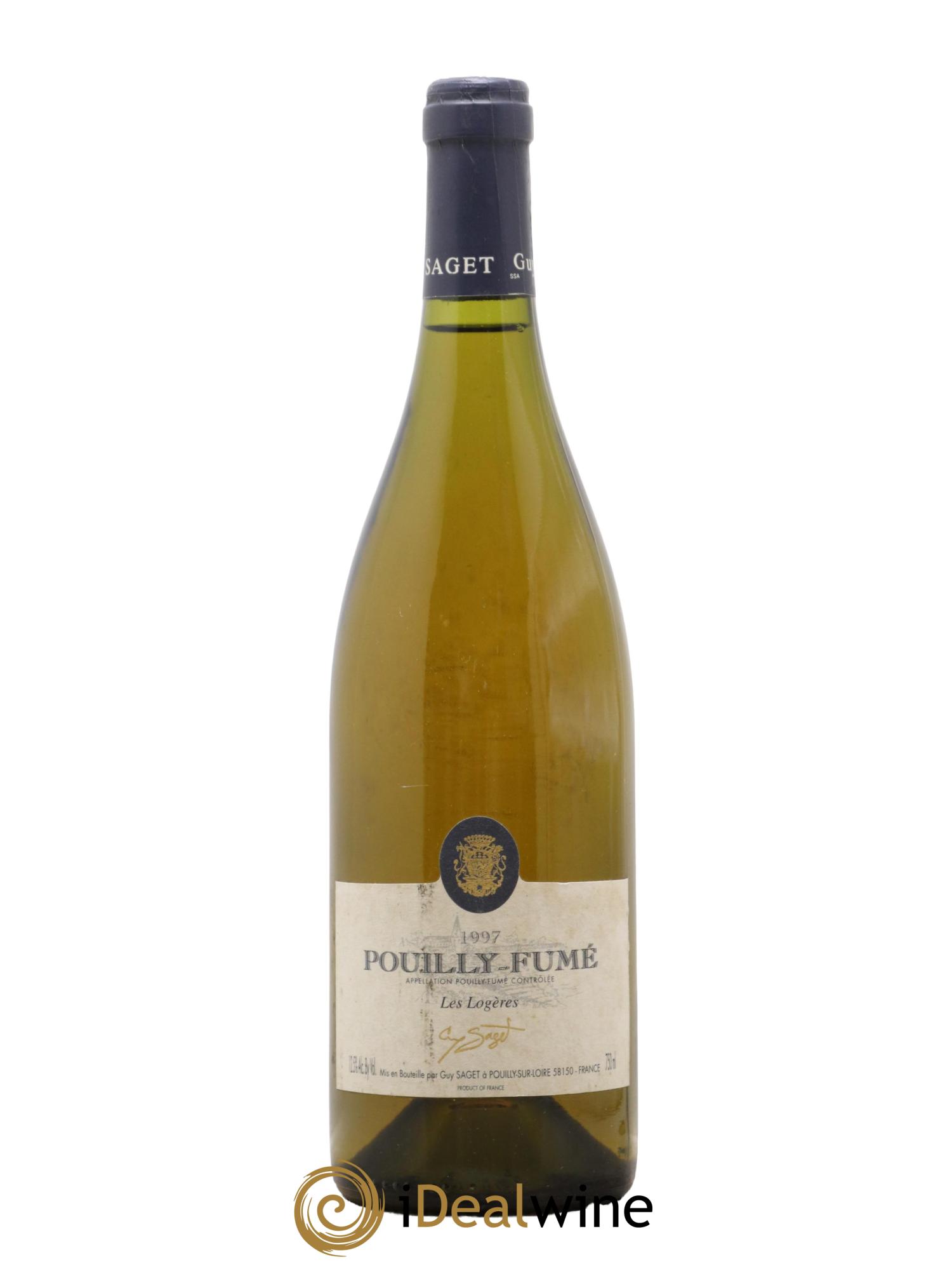 Pouilly-Fumé Les Logères Guy Saget 1997 - Lot de 1 bouteille - 0