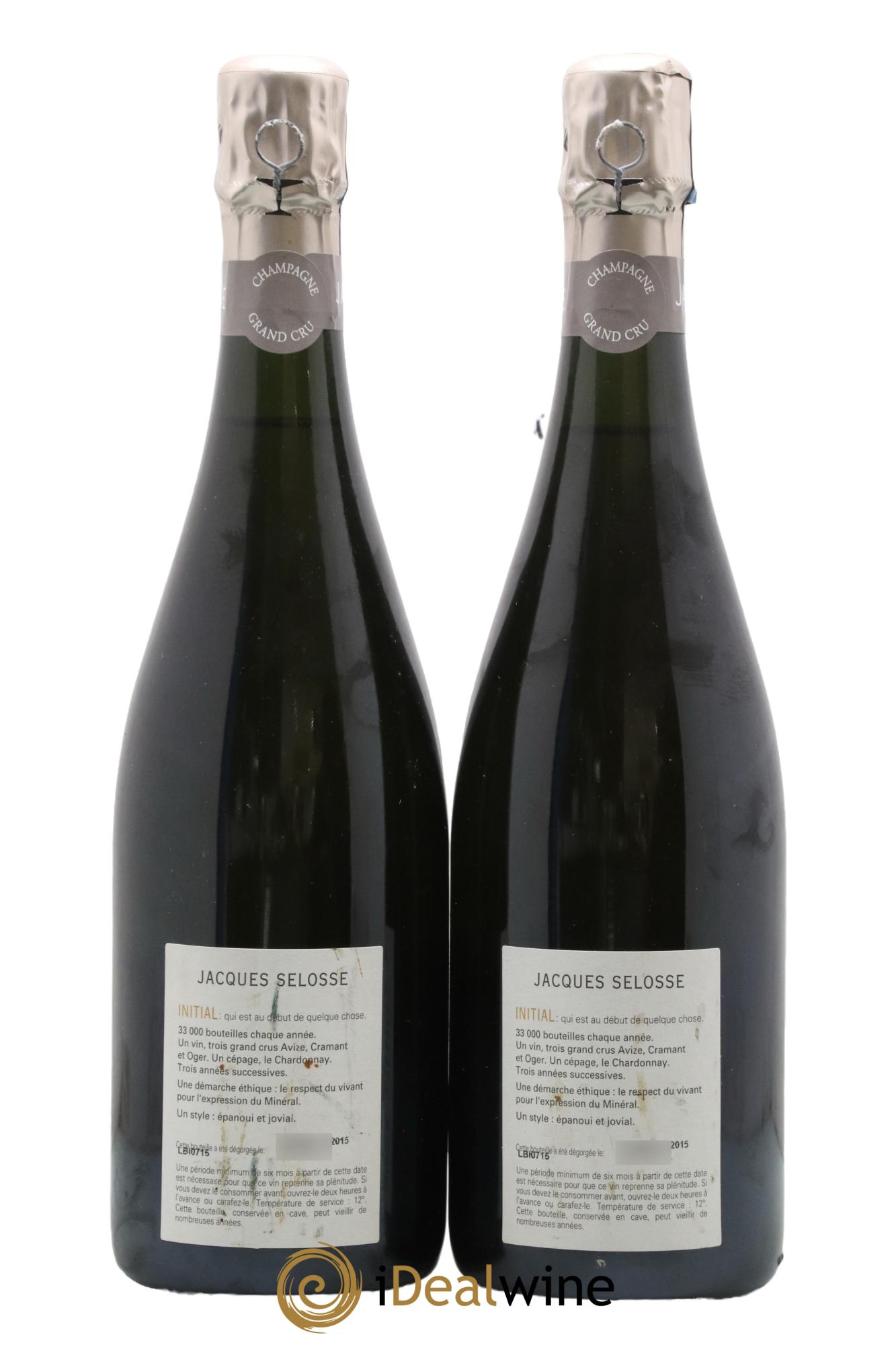 Initial Brut Jacques Selosse - Lot de 2 bouteilles - 1
