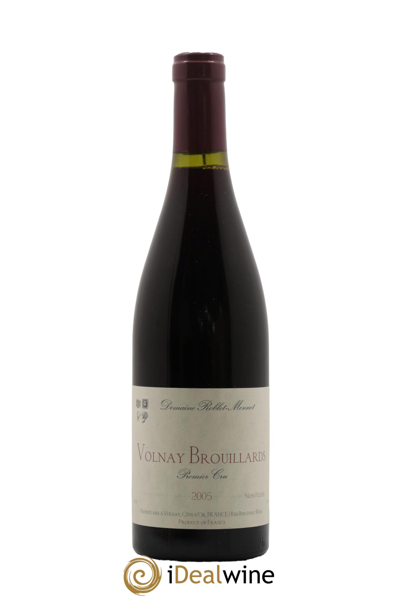 Volnay 1er Cru Brouillards Roblet-Monnot (Domaine) 2005 - Lot de 1 bouteille - 0