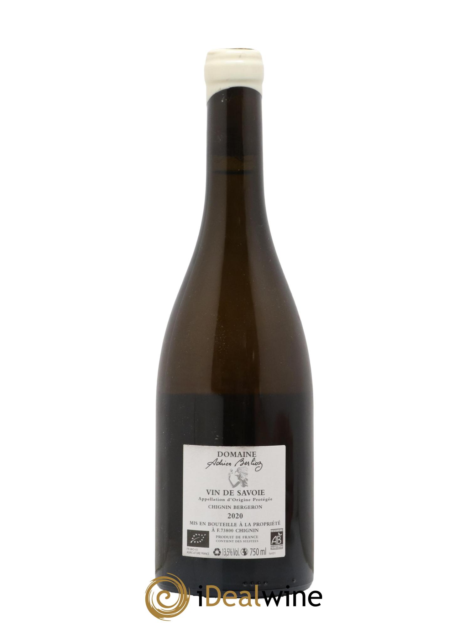 Vin de Savoie Chignin-Bergeron Grand Zeph Adrien Berlioz 2020 - Lot de 1 bouteille - 1