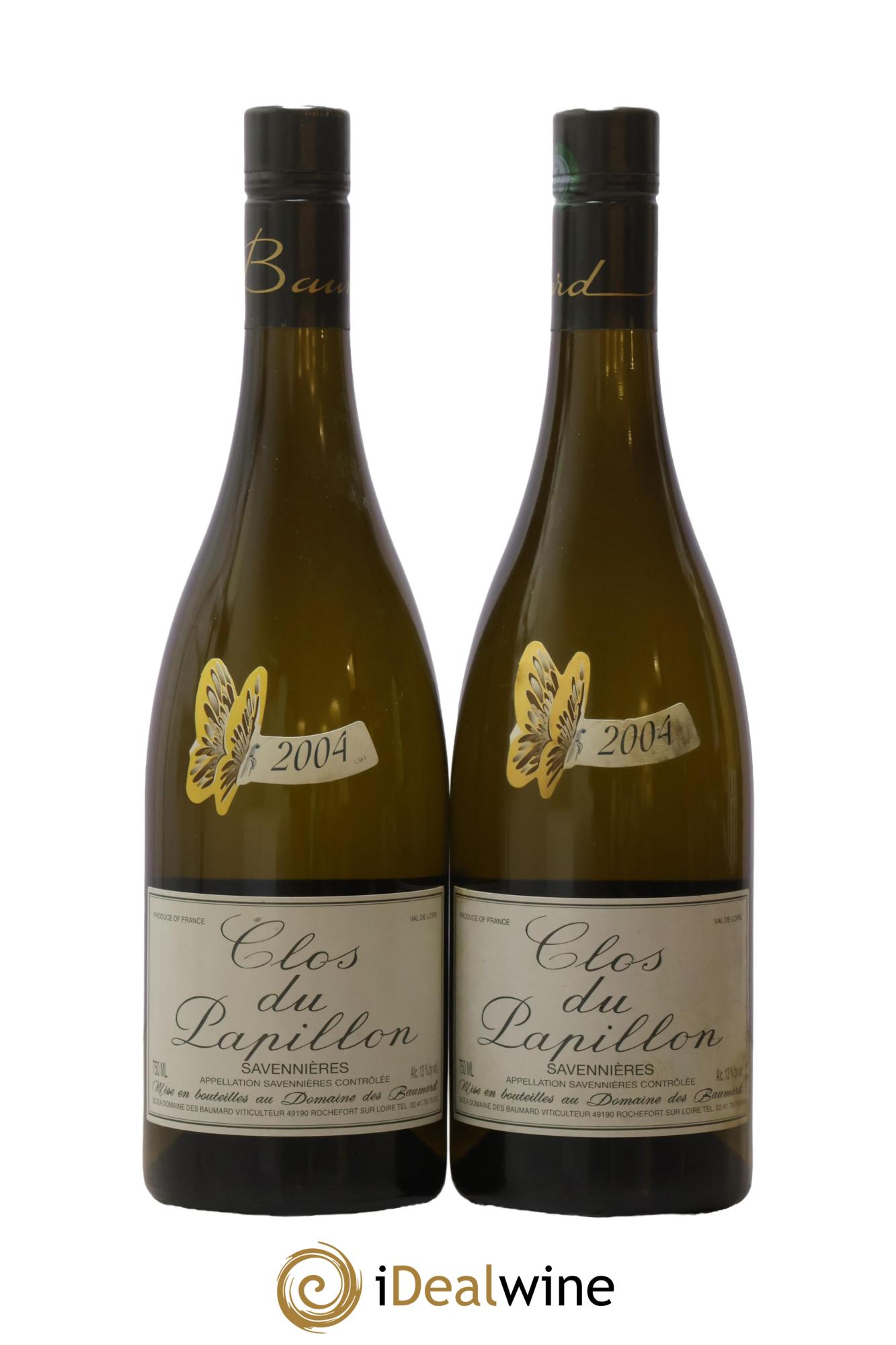 Savennières Clos du Papillon Baumard (Domaine des) 2004 - Posten von 2 Flaschen - 0