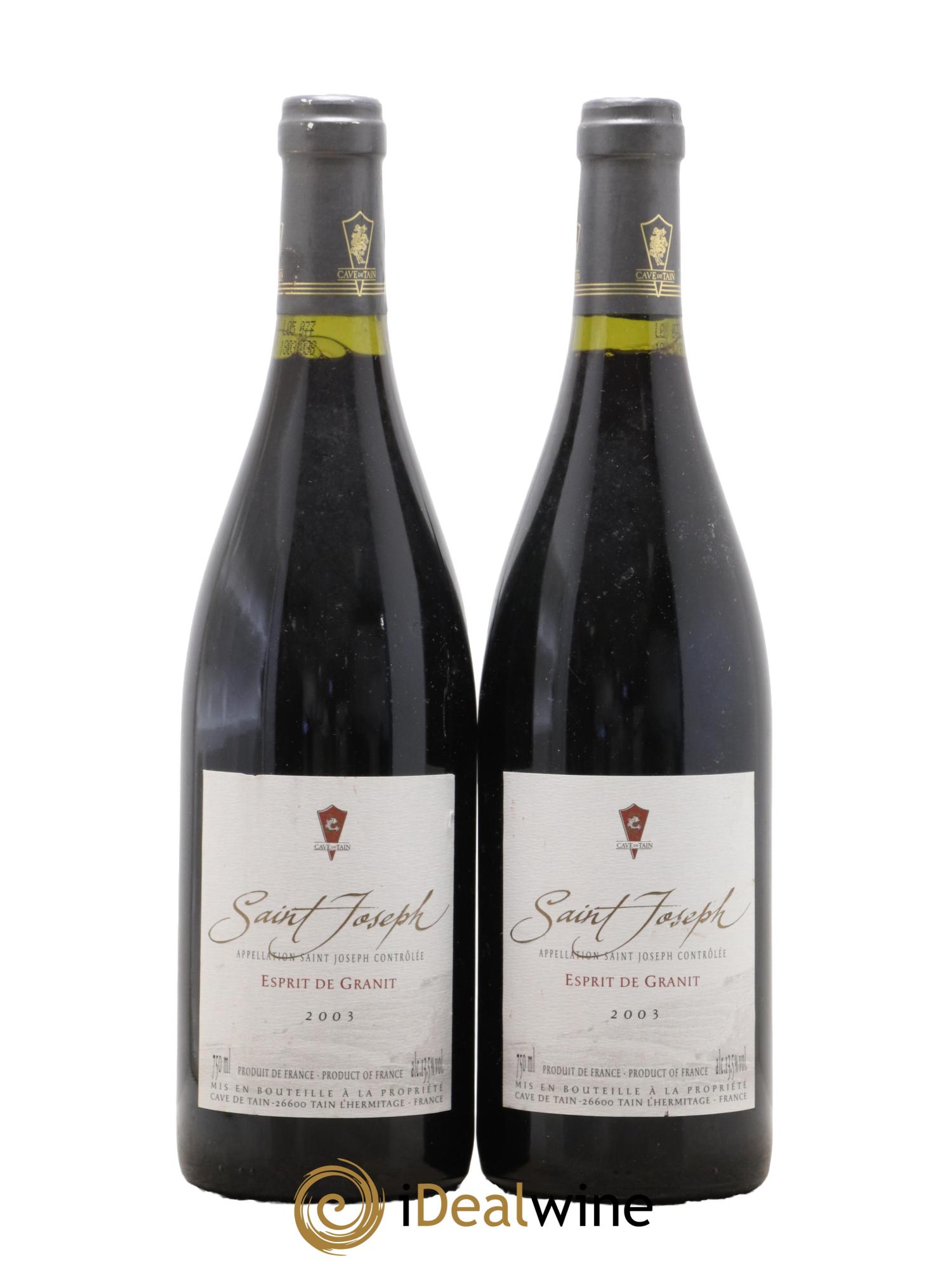 Saint-Joseph Esprit de Granit Cave de Tain 2003 - Lot de 2 bouteilles - 0