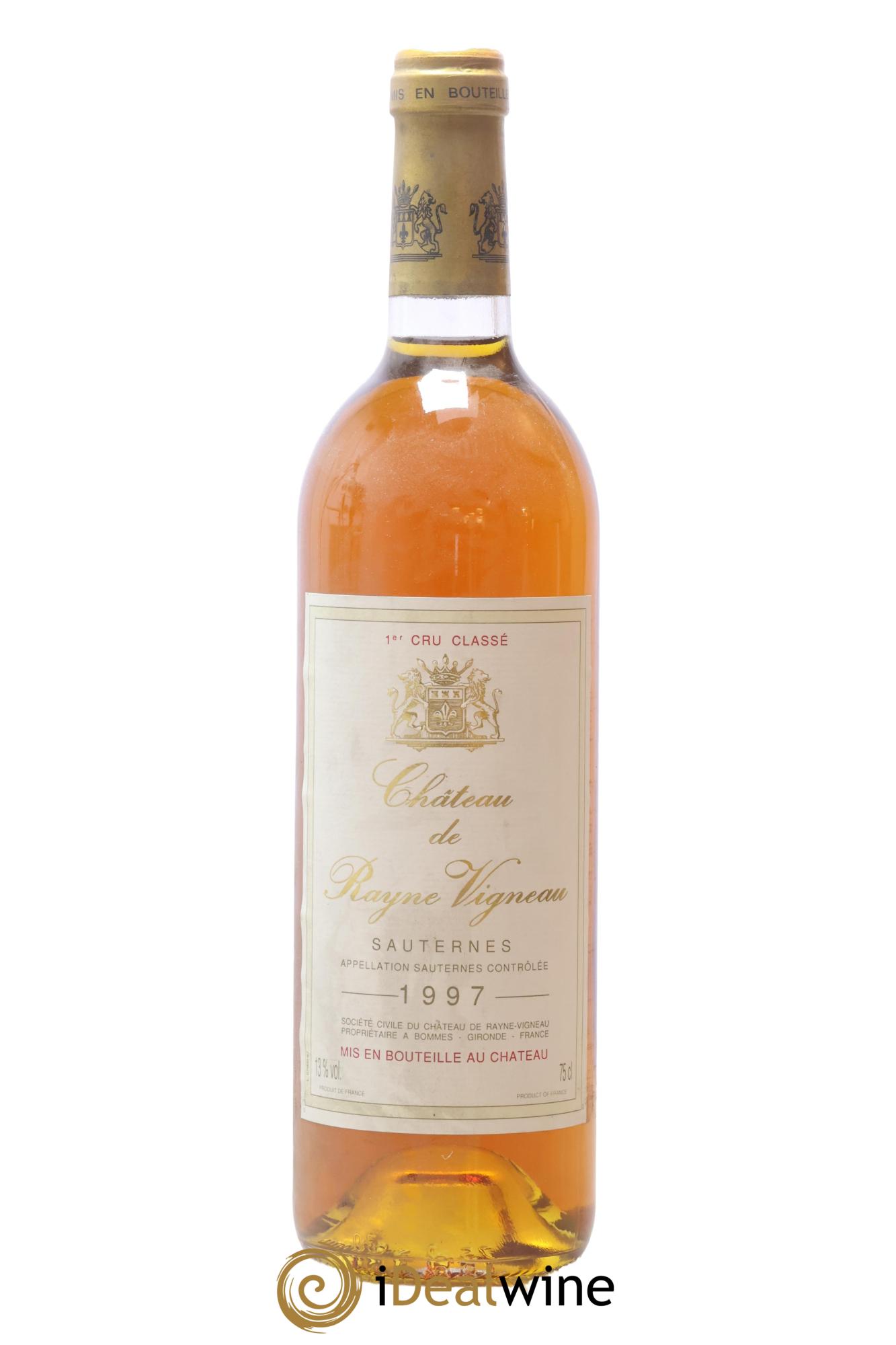 Château de Rayne Vigneau 1er Grand Cru Classé 1997 - Posten von 1 Flasche - 0