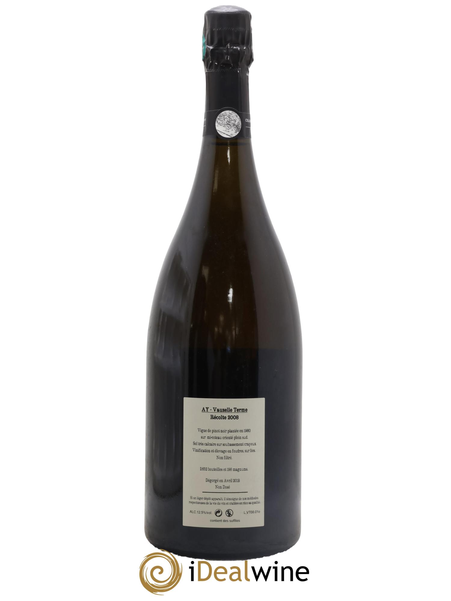 Aÿ Vauzelle Terme Extra-Brut Jacquesson 2008 - Lotto di 1 magnum - 2