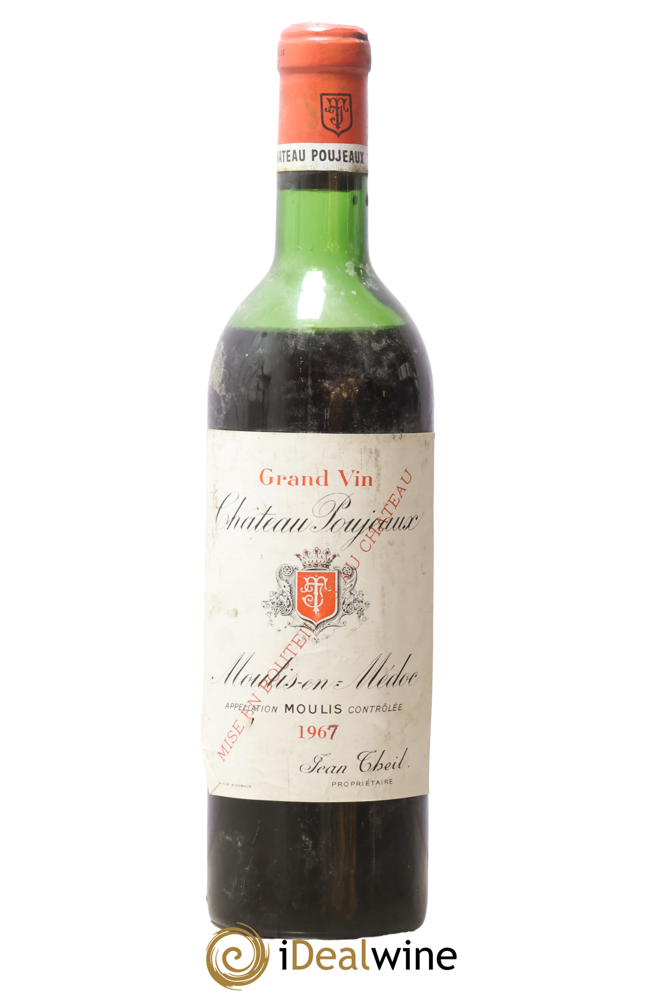 Château Poujeaux 1967 - Lot de 1 bouteille - 0