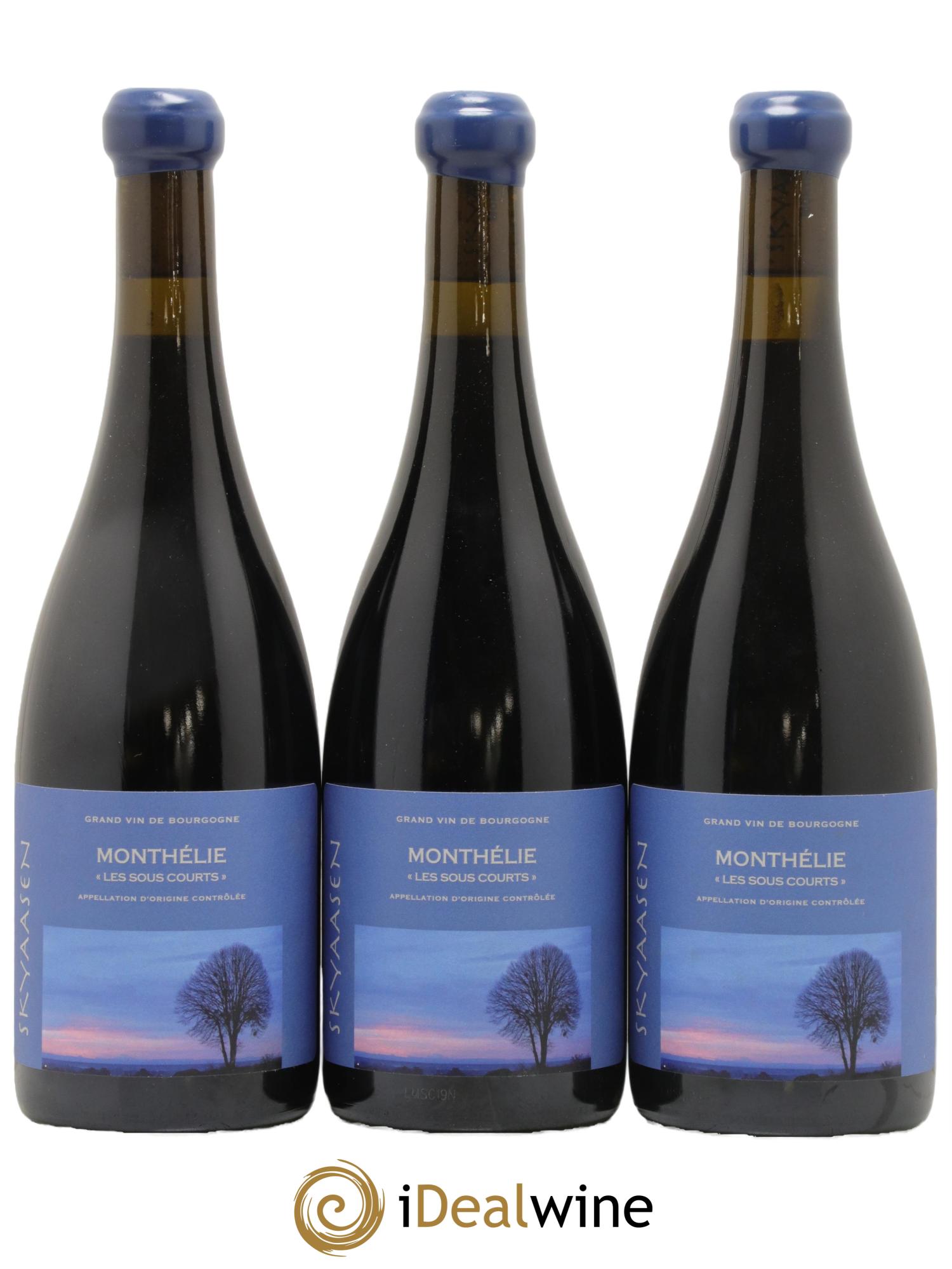 Monthélie Les Sous Courts Maison Skyaasen 2019 - Lot de 3 bouteilles - 0