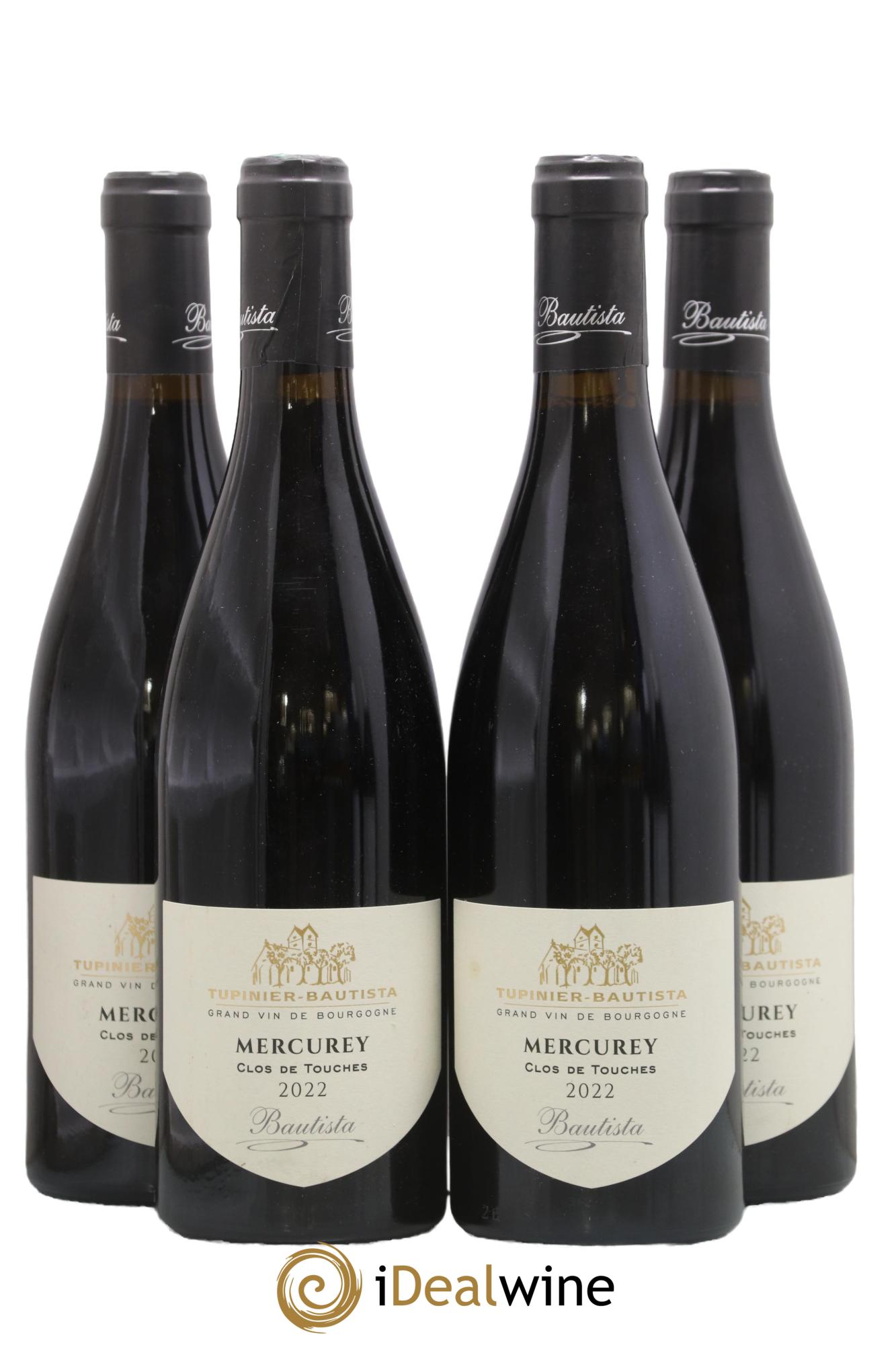 Mercurey Clos des Touches Tupinier-Bautista 2022 - Lot de 4 bouteilles - 0