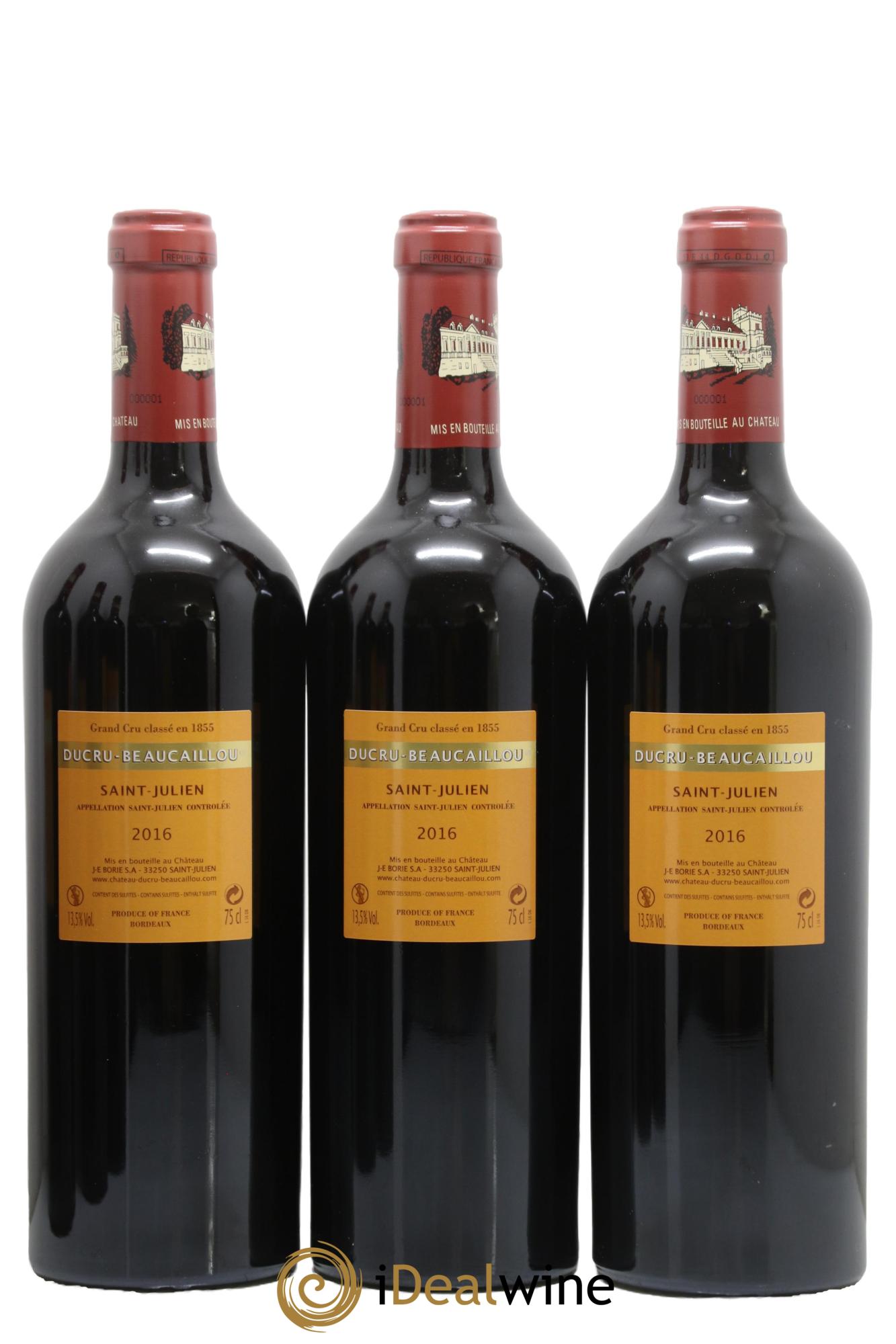 Château Ducru Beaucaillou 2ème Grand Cru Classé 2016 - Posten von 6 Flaschen - 2