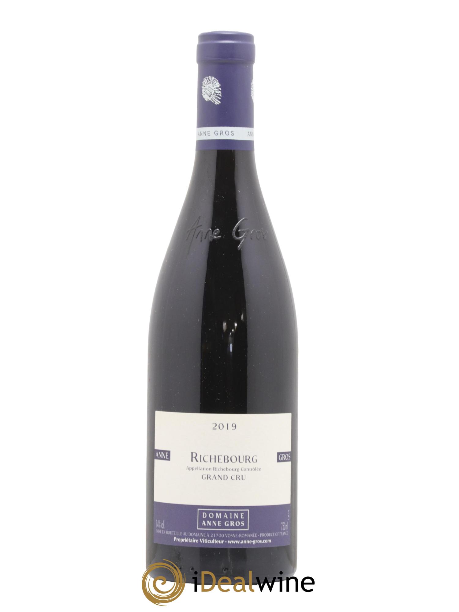 Richebourg Grand Cru Anne Gros 2019 - Lot de 1 bouteille - 0