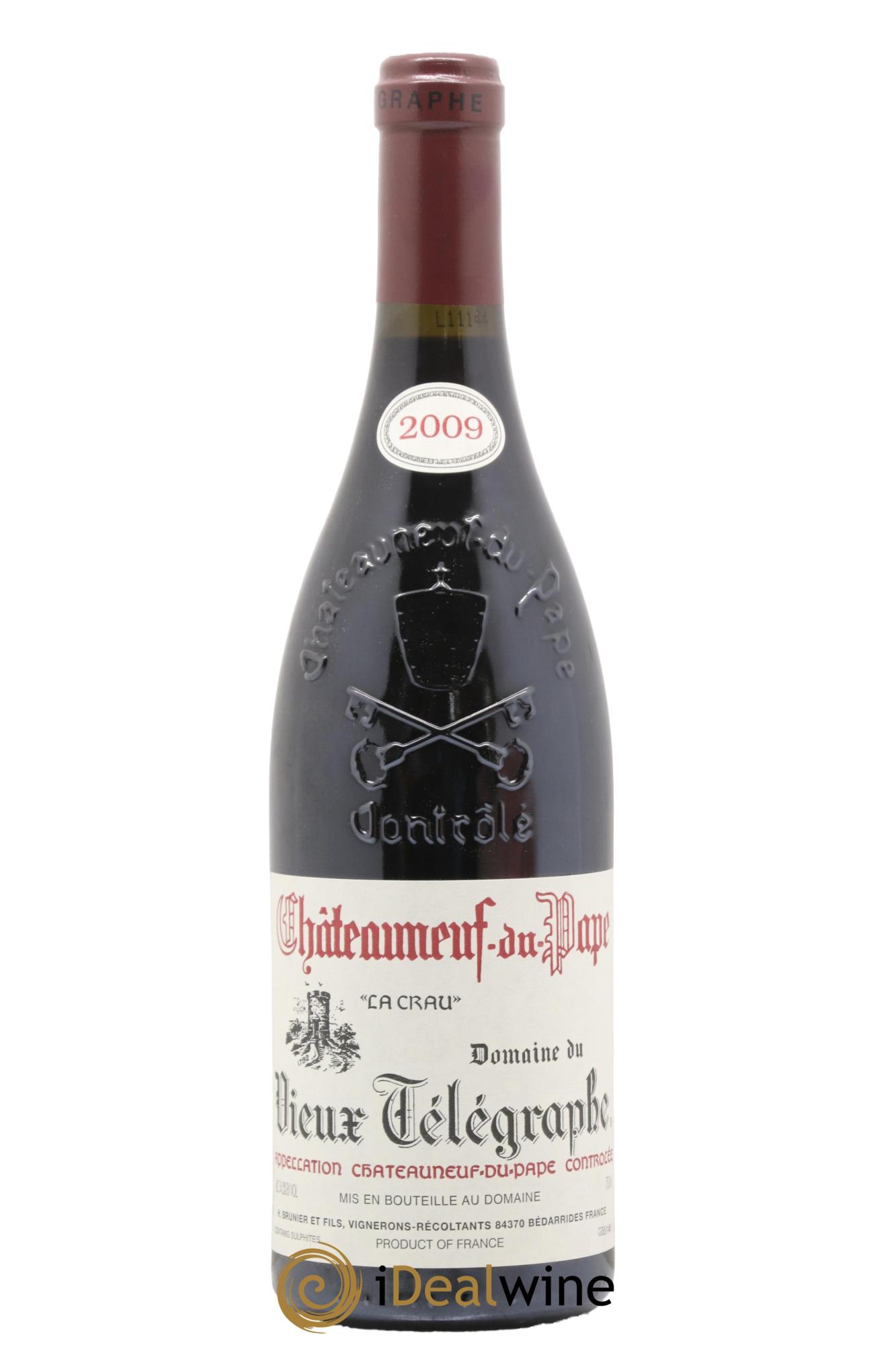 Châteauneuf-du-Pape Vieux Télégraphe (Domaine du) Vignobles Brunier 2009 - Lotto di 1 bottiglia - 0