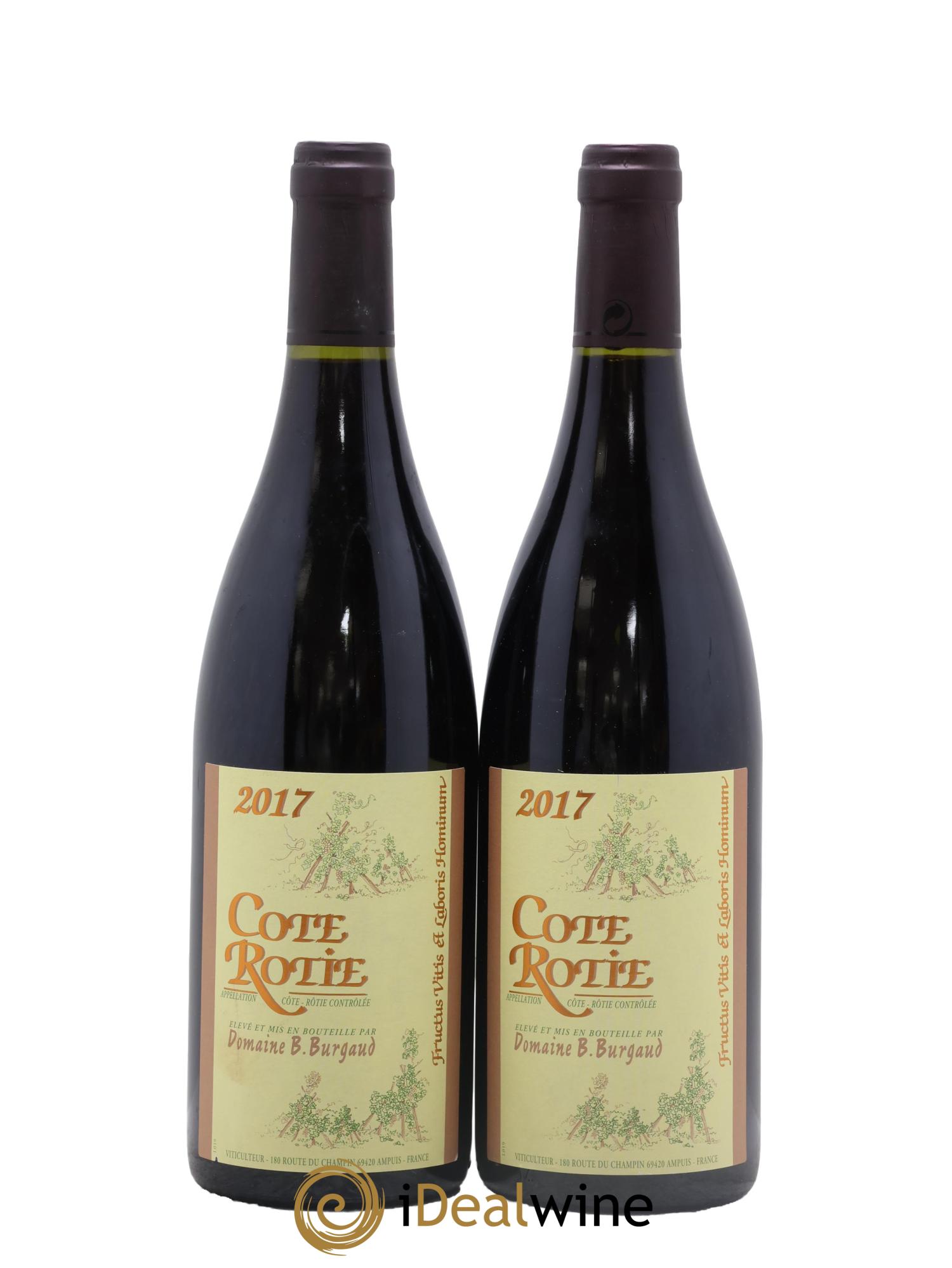 Côte-Rôtie Bernard Burgaud 2017 - Lot de 2 bouteilles - 0