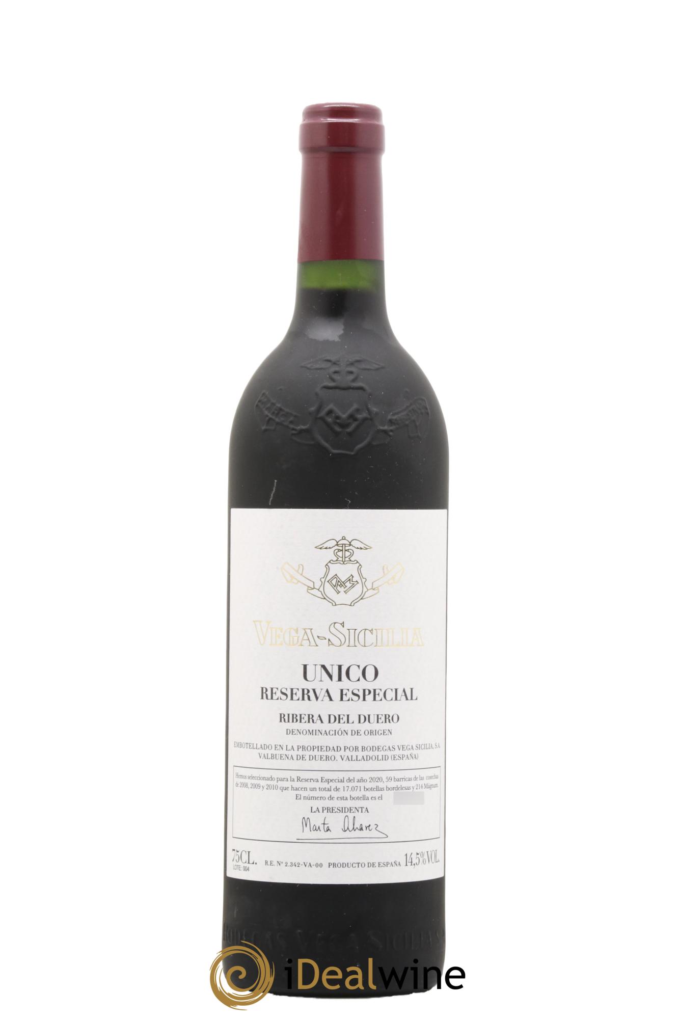 Ribera Del Duero Vega Sicilia Unico Reserva Especial Famille Alvarez - Lot de 1 bouteille - 0