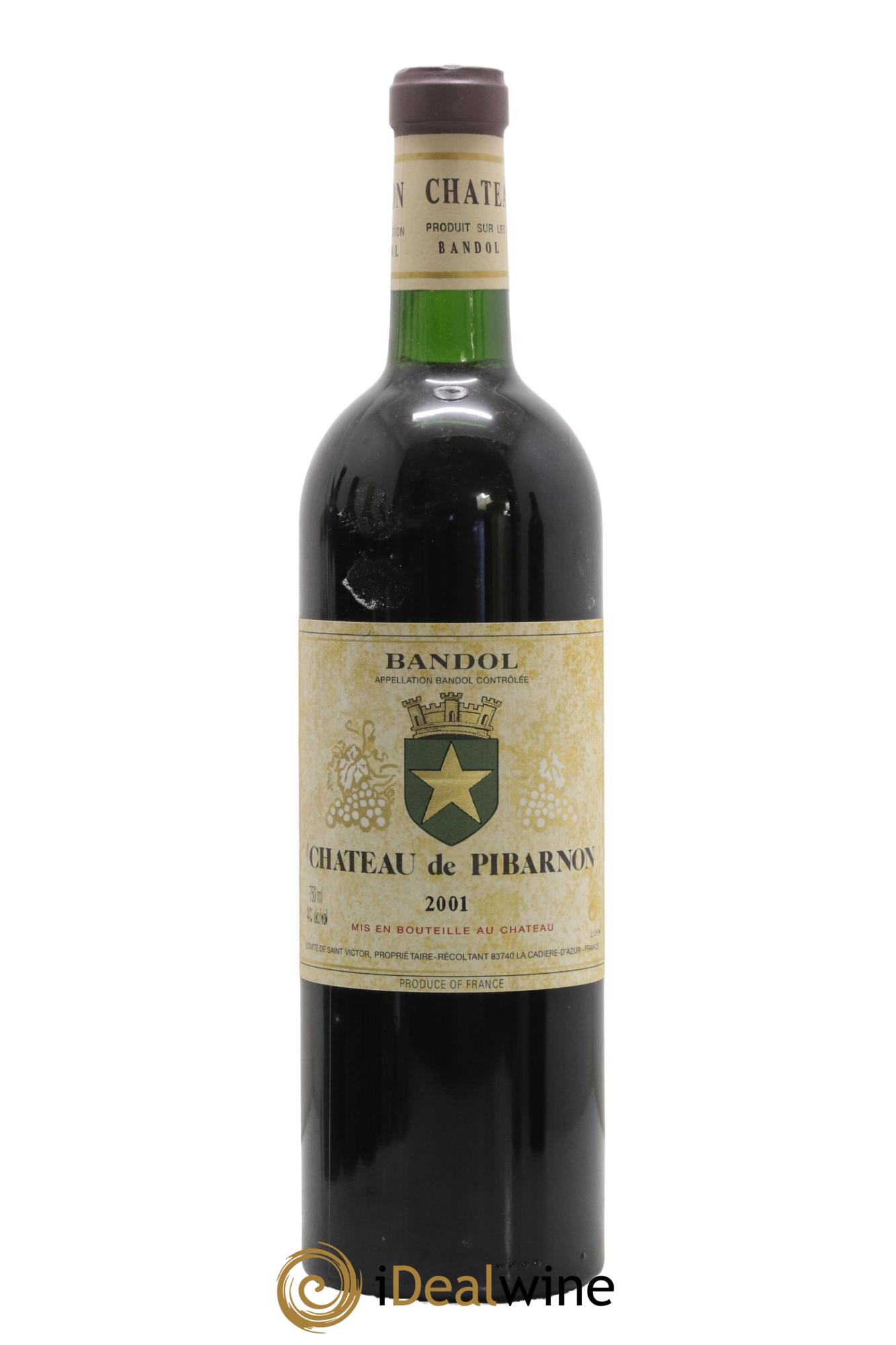 Bandol Château de Pibarnon Comte de Saint-Victor 2001 - Lot de 1 bouteille - 0