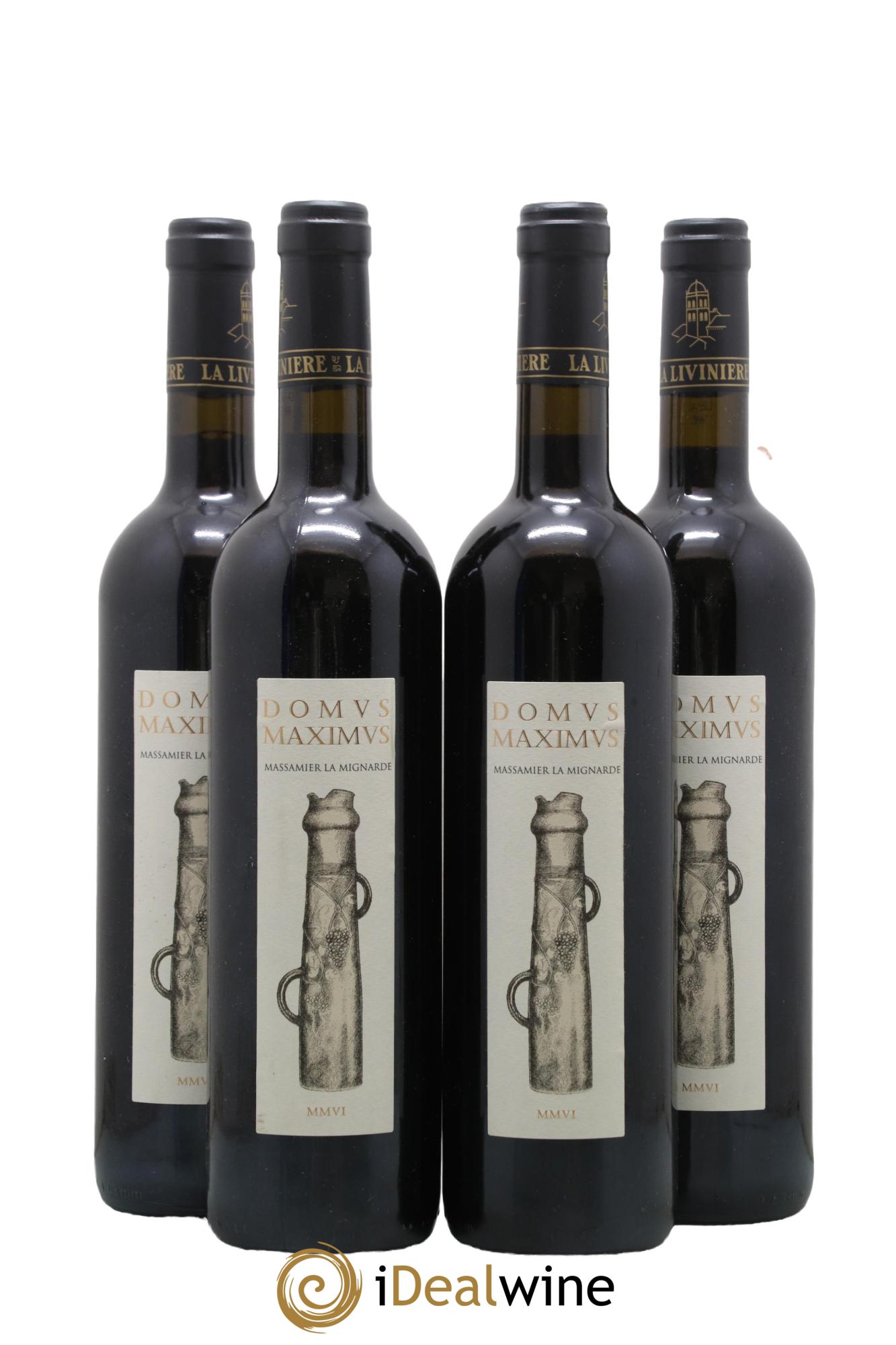 Minervois La Livinière Domus Maximus Domaine Massamier La Mignarde 2006 - Lot de 4 bouteilles - 0