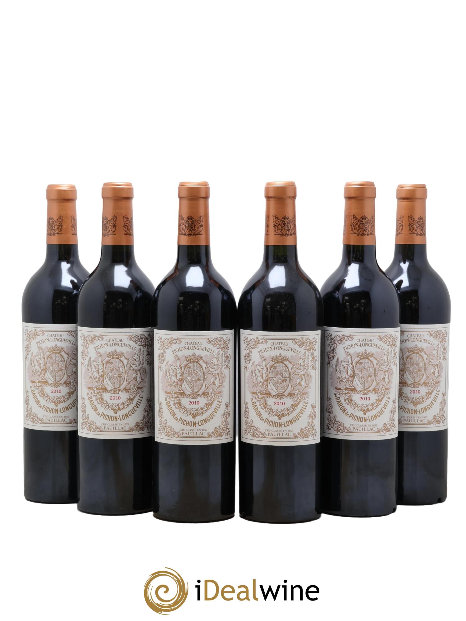Pichon Longueville Baron 2ème Grand Cru Classé 2010 - Posten von 6 Flaschen - 0