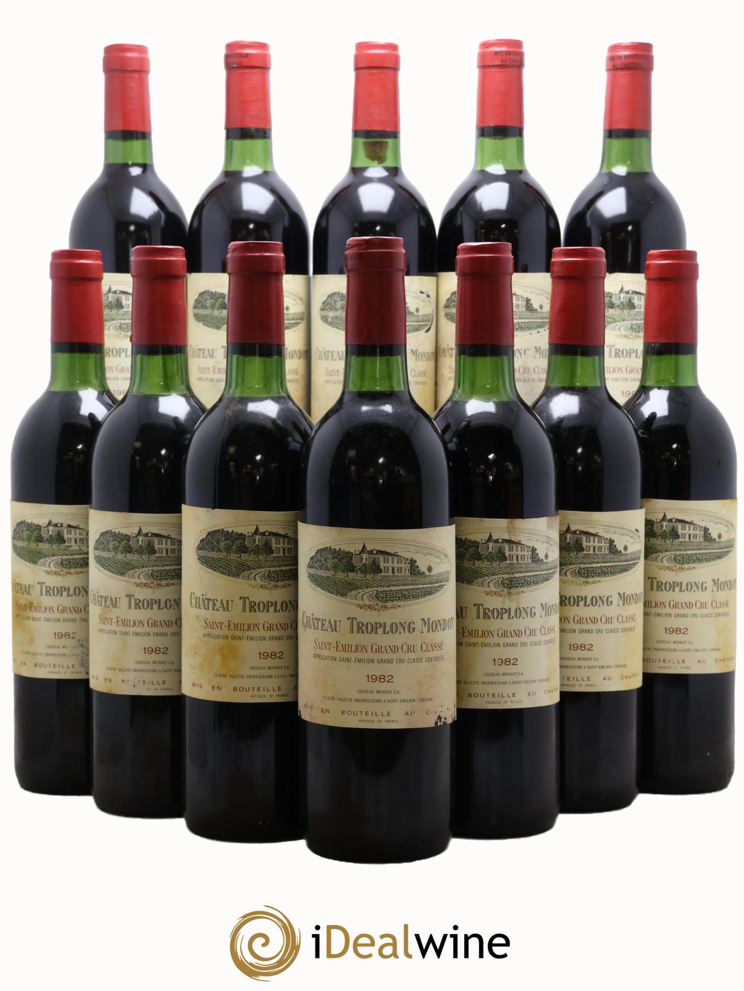 Château Troplong Mondot 1er Grand Cru Classé B 1982 - Lot of 12 bottles - 0