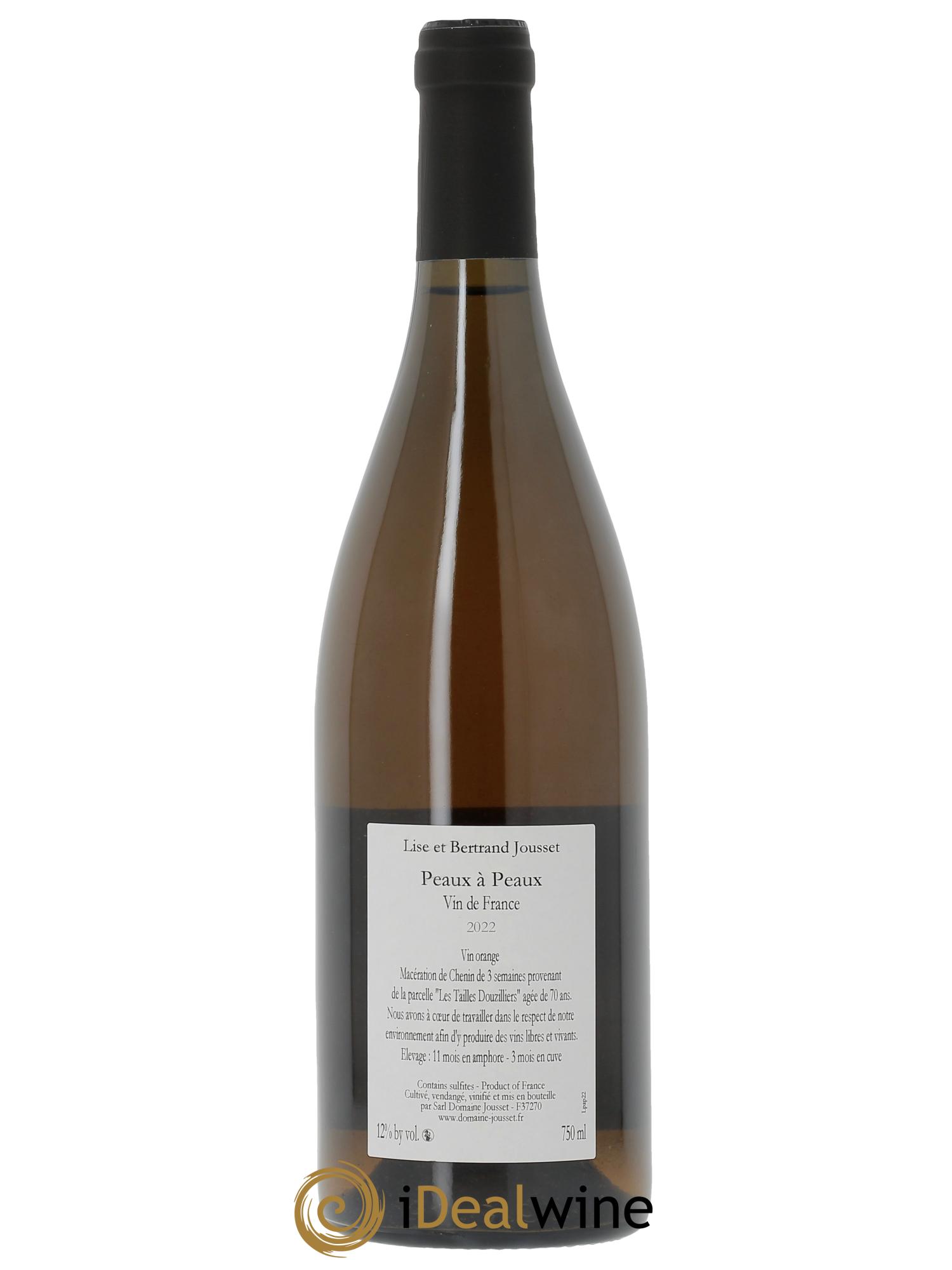 Vin de France Peaux à Peaux Lise et Bertrand Jousset  2022 - Lot de 1 bouteille - 1