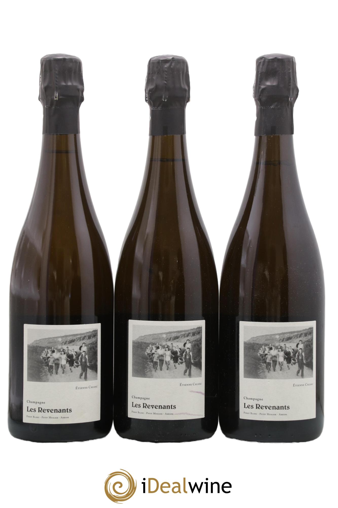 Les Revenants Blanc de Blancs Extra-Brut Etienne Calsac - Lotto di 3 bottiglie - 0