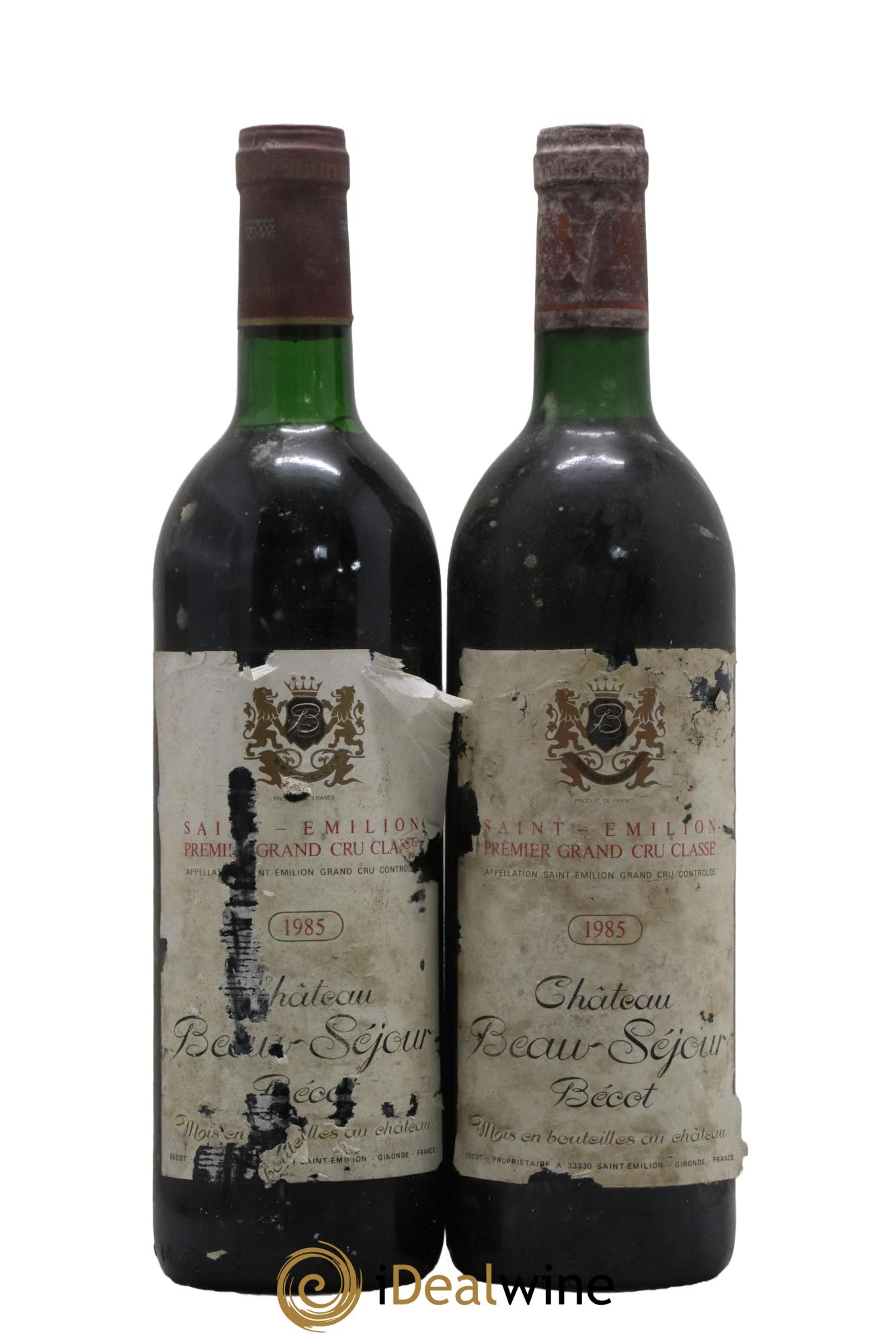 Château Beau-Séjour Bécot 1er Grand Cru Classé B 1985 - Lot of 2 bottles - 0