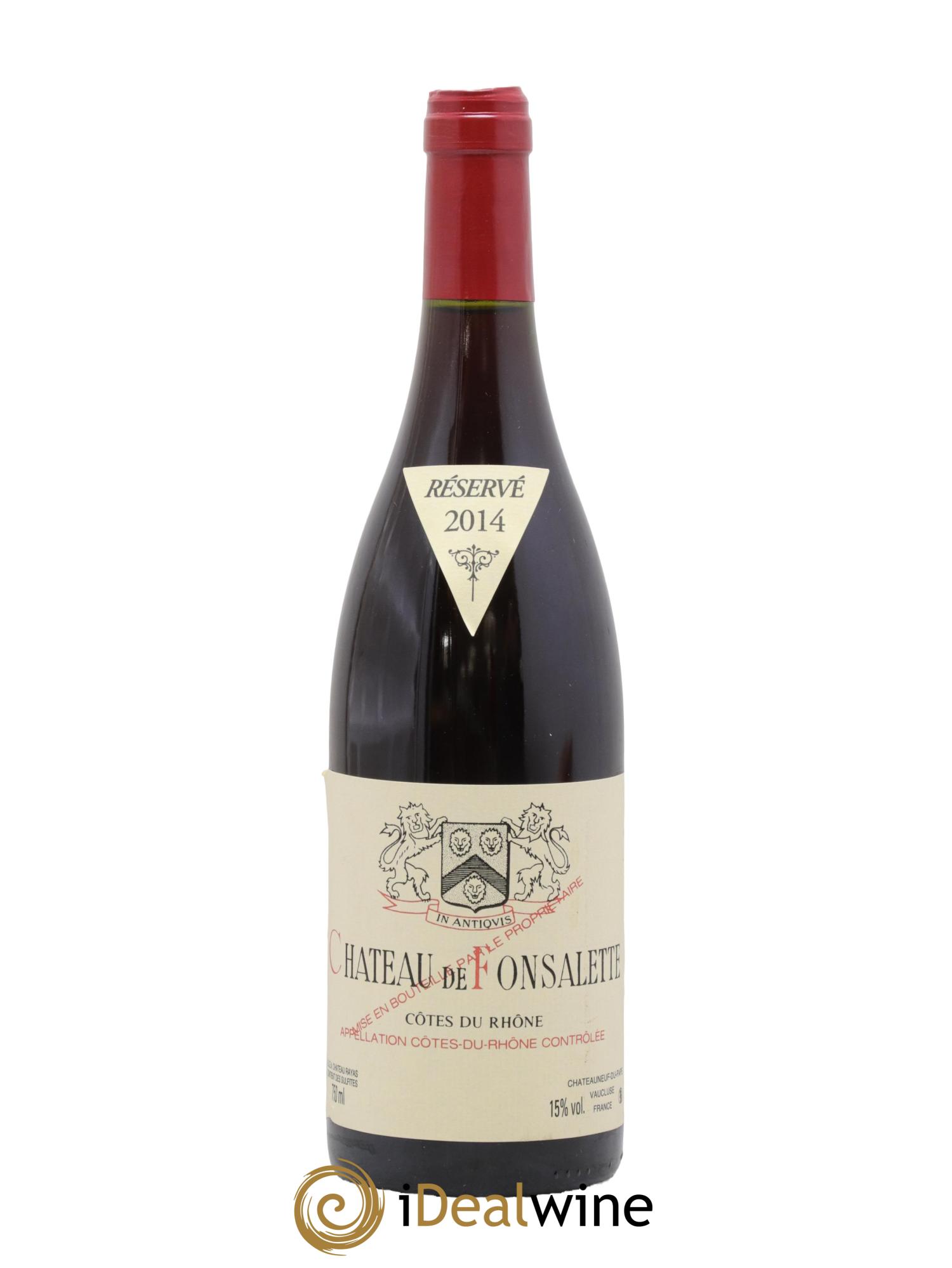 Côtes-du-Rhône Château de Fonsalette Emmanuel Reynaud 2014 - Posten von 1 Flasche - 0