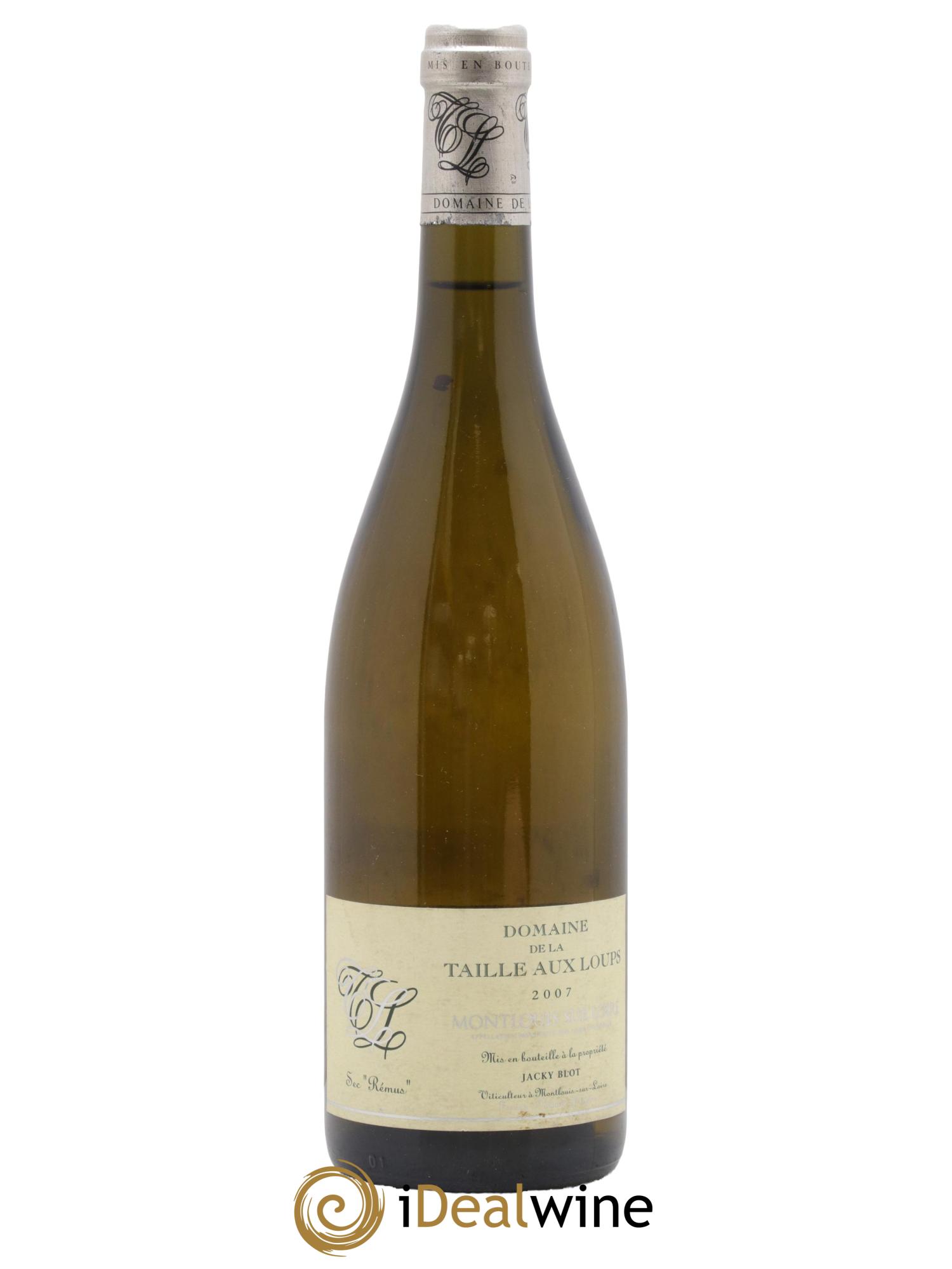 Montlouis-sur-Loire Rémus La Taille aux Loups - Jacky Blot 2007 - Lot de 1 bouteille - 0