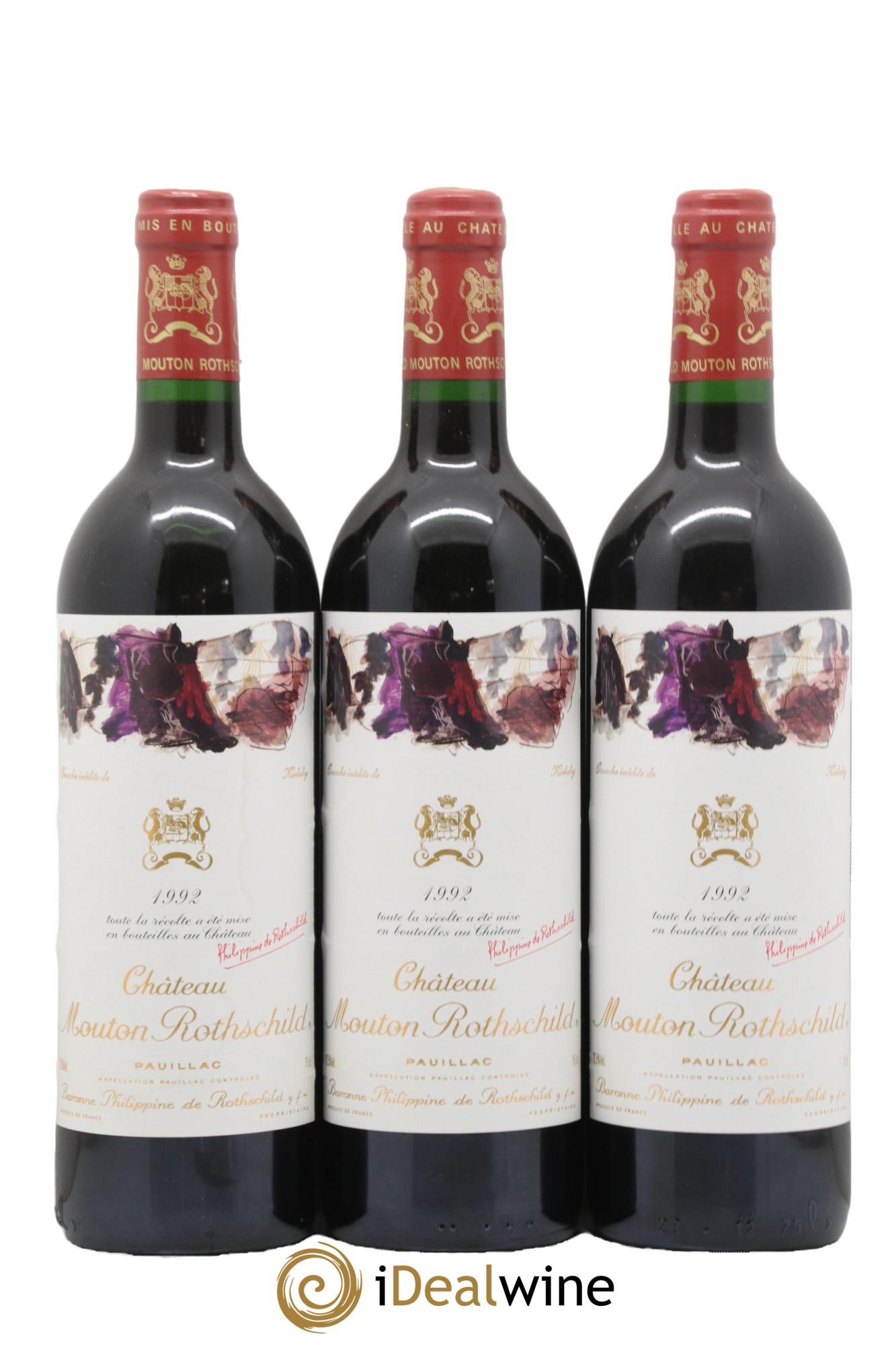 Château Mouton Rothschild 1er Grand Cru Classé 1992 - Lot de 12 bouteilles - 3