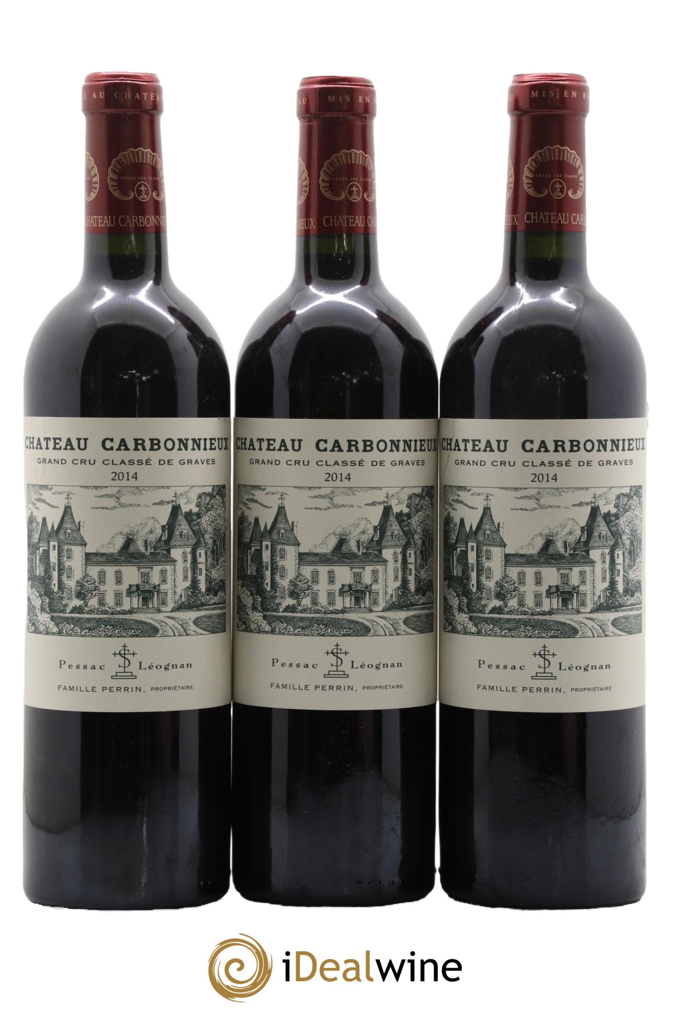 Château Carbonnieux Cru Classé de Graves 2014 - Lot de 3 bouteilles - 0