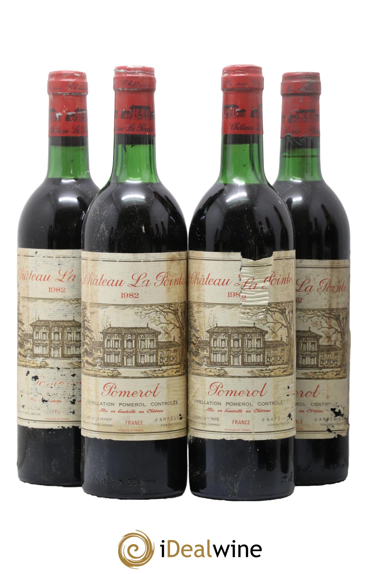 Château la Pointe 1982 - Lotto di 4 bottiglie - 0
