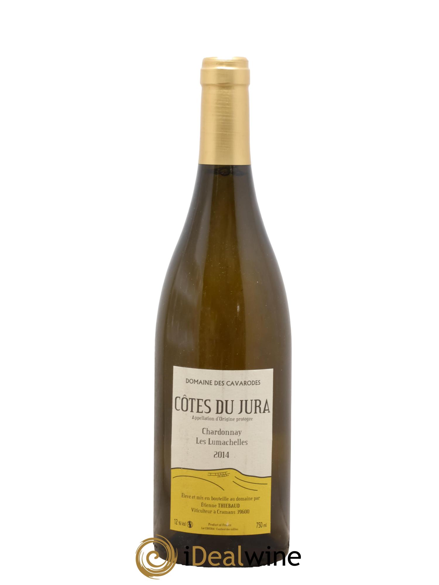 Côtes du Jura Chardonnay Les Lumachelles Cavarodes (Domaine des) - Etienne Thiébaud 2014 - Posten von 1 Flasche - 0