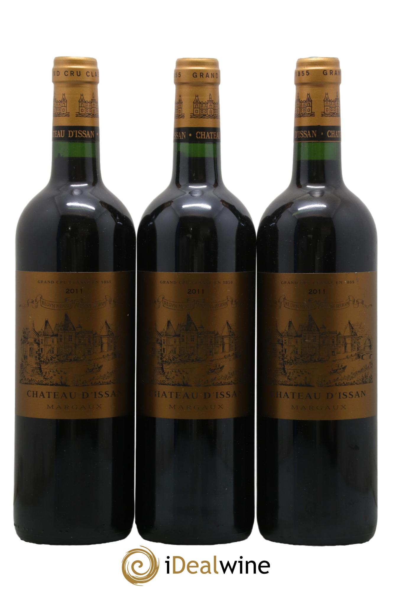 Château d'Issan 3ème Grand Cru Classé 2011 - Lotto di 3 bottiglie - 0